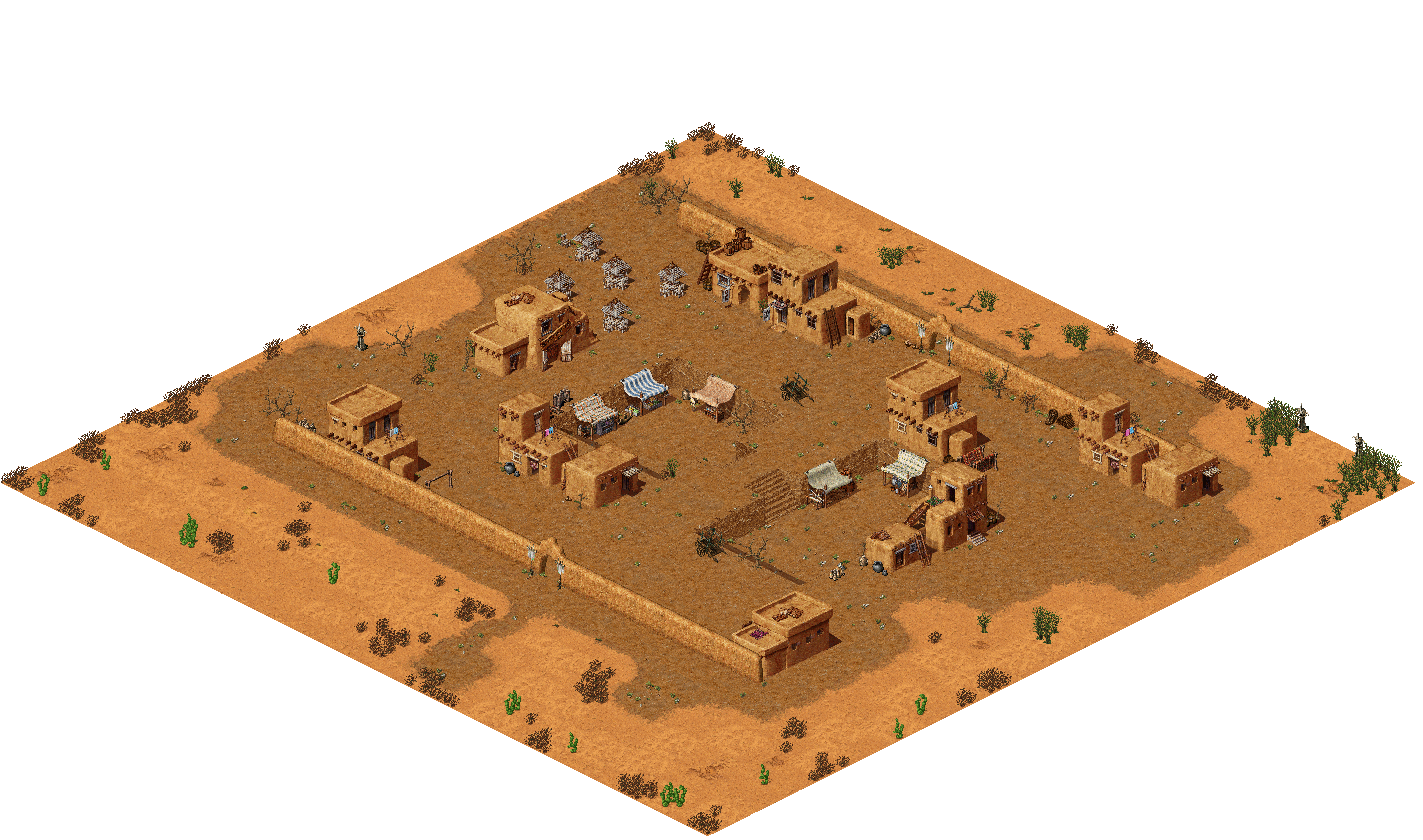 Noam Village rendered terrain map