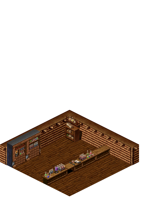 Shinewood Herbal Shop rendered terrain map