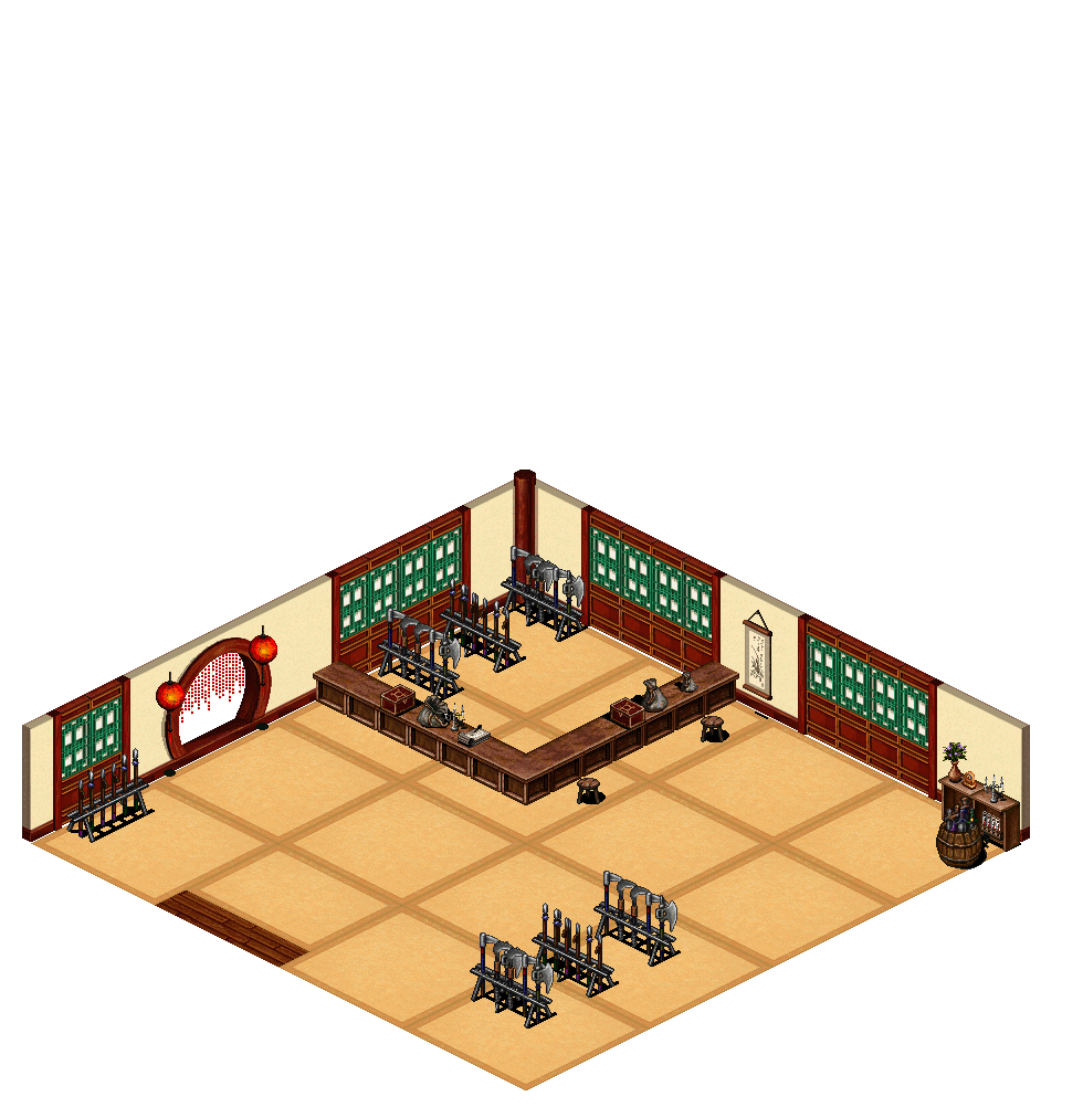 Yun Moo's Weapon Shop rendered terrain map