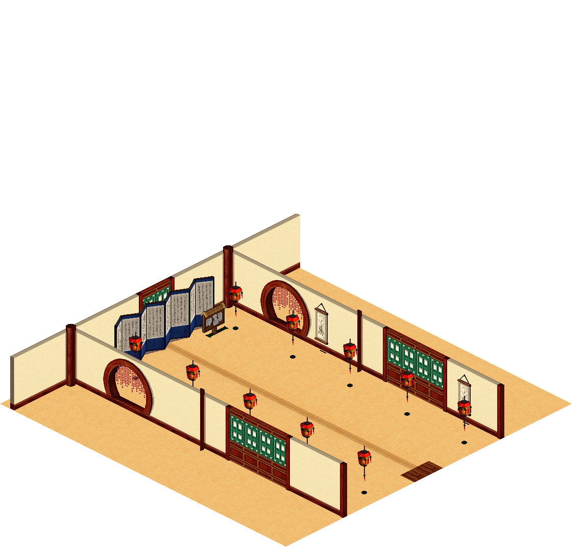 Hwarone Hall rendered terrain map