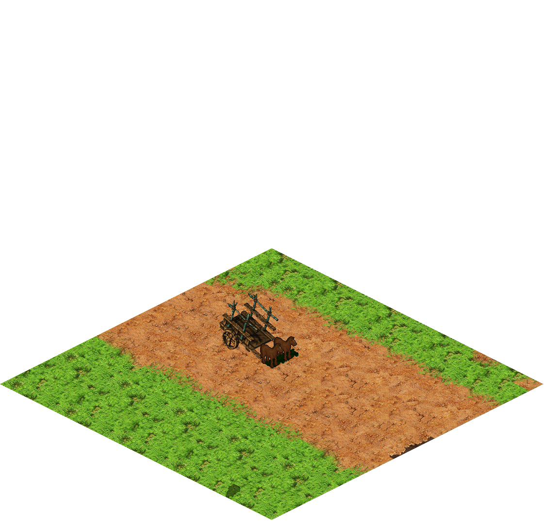 Caravan Road rendered terrain map