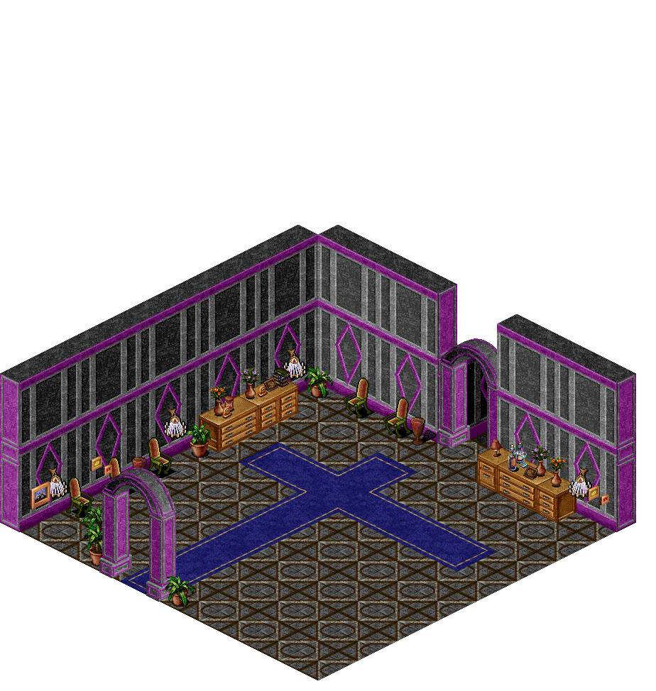 Loures 1 Floor Corridor rendered terrain map
