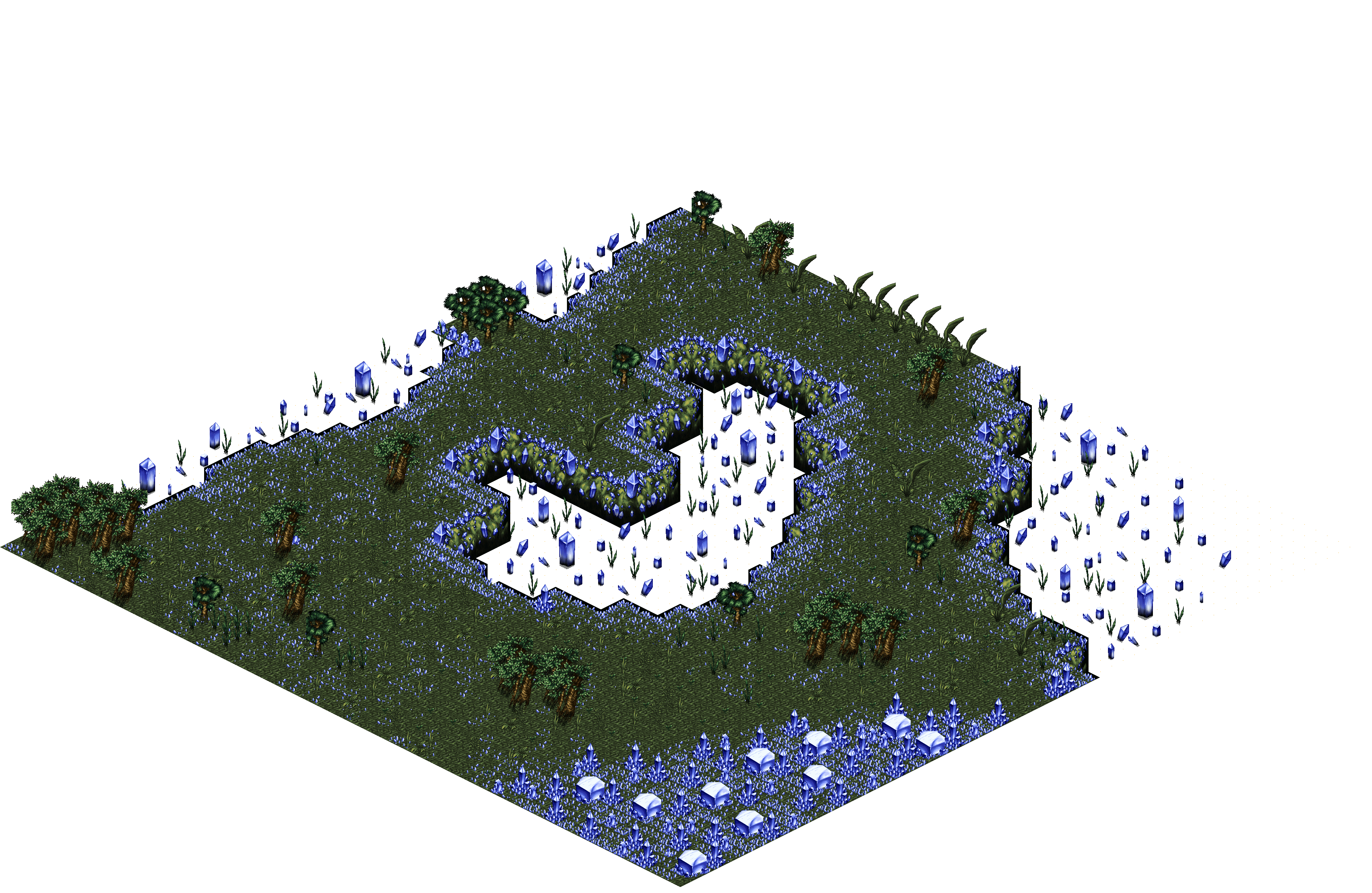 Sacred Forest 19-1 rendered terrain map