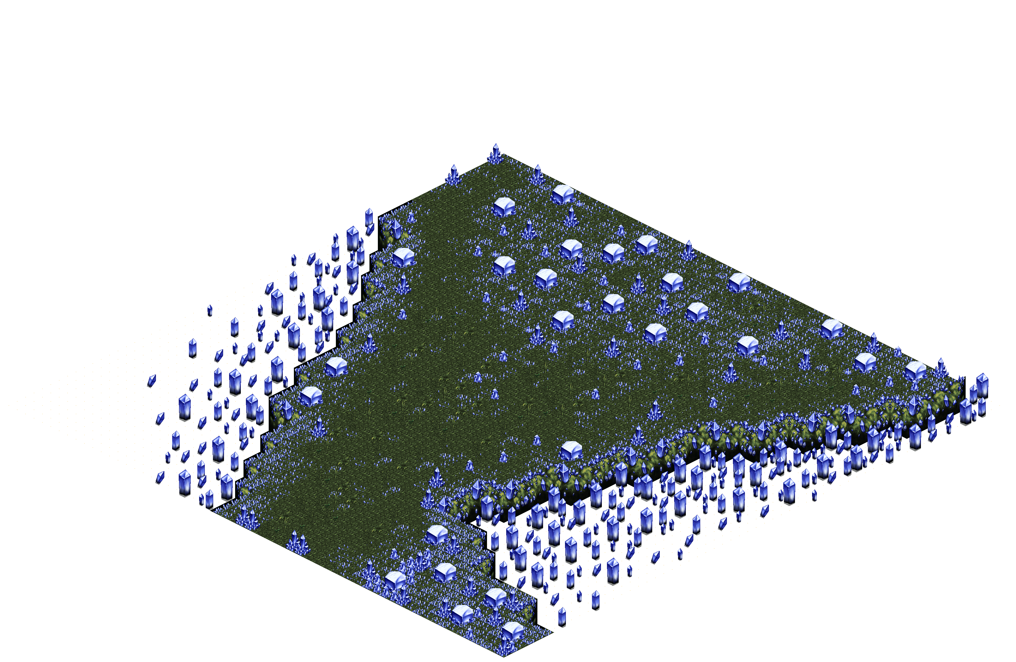 Sacred Forest 3-2 rendered terrain map