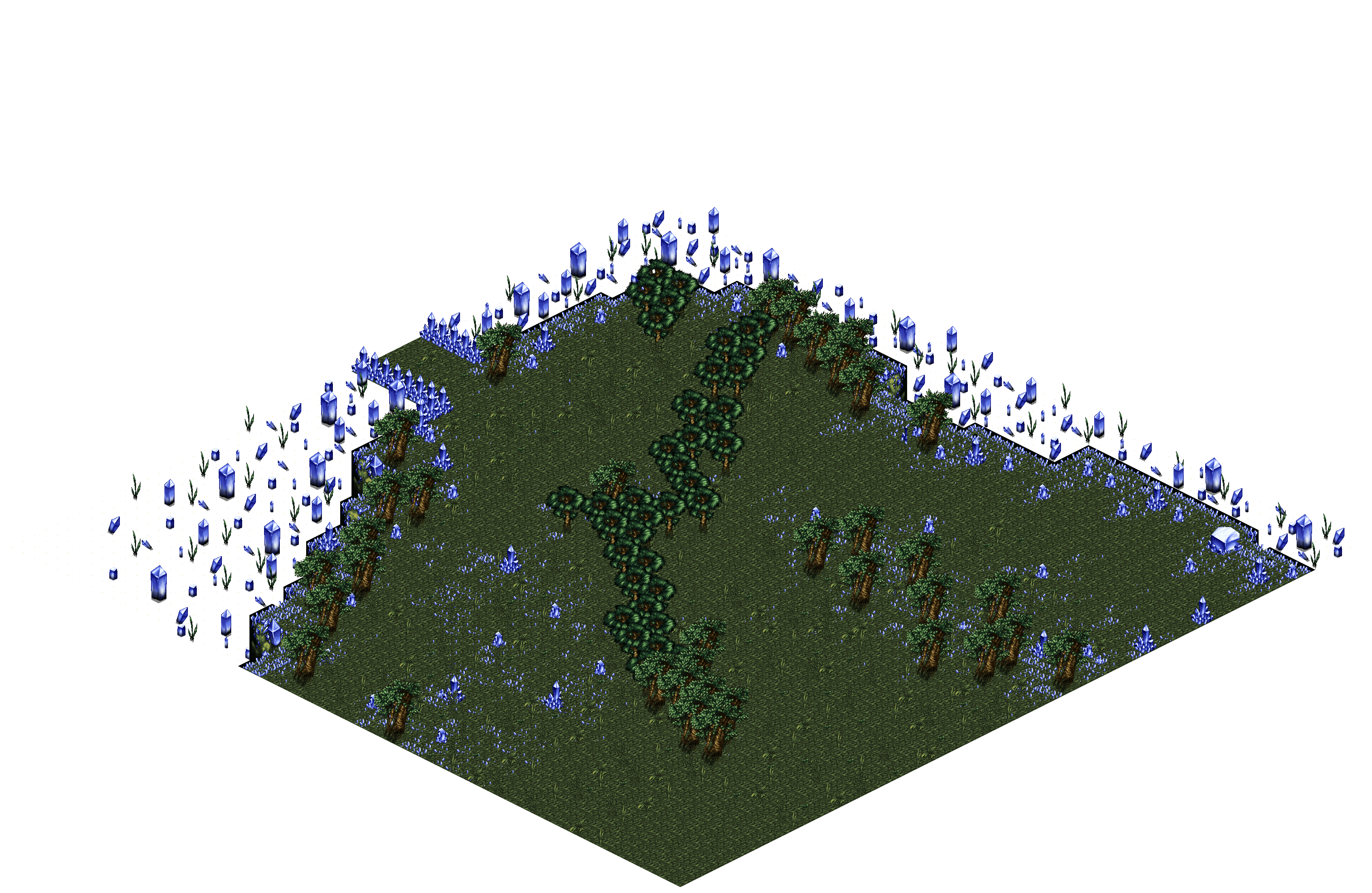Sacred Forest 18-2 rendered terrain map