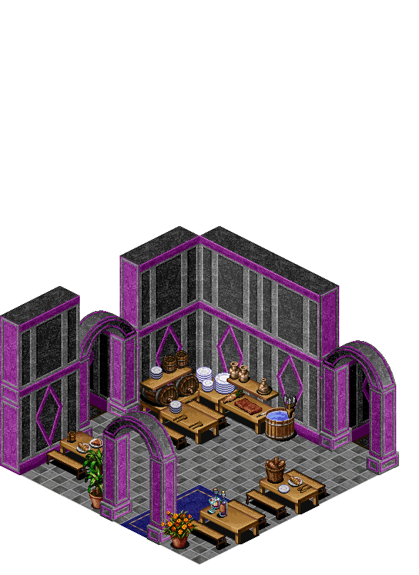 Loures 1 Floor Restauran rendered terrain map