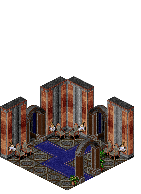 Loures 3 Floor Corridor rendered terrain map