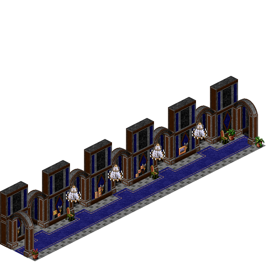 Loures 2 Floor Corridor rendered terrain map
