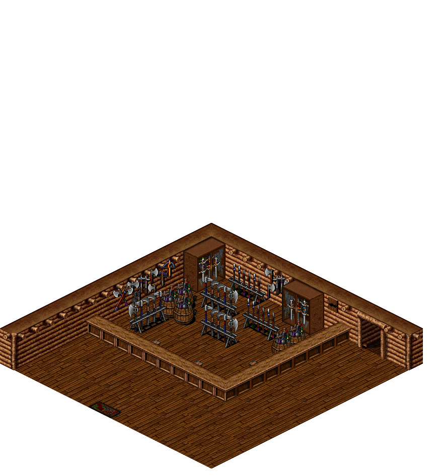 Mileth Weapon Shop rendered terrain map