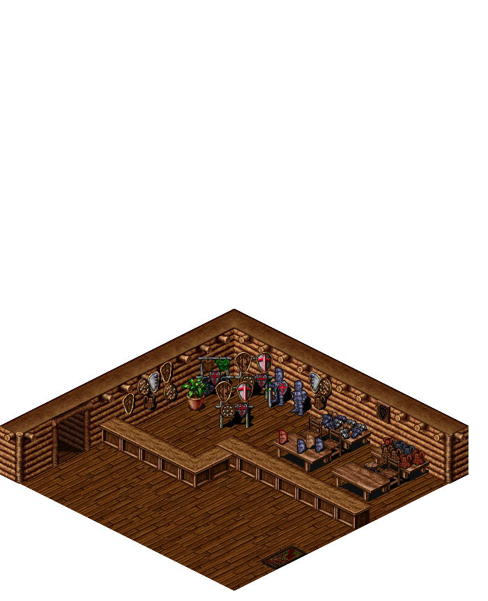 Mileth Armor Shop rendered terrain map