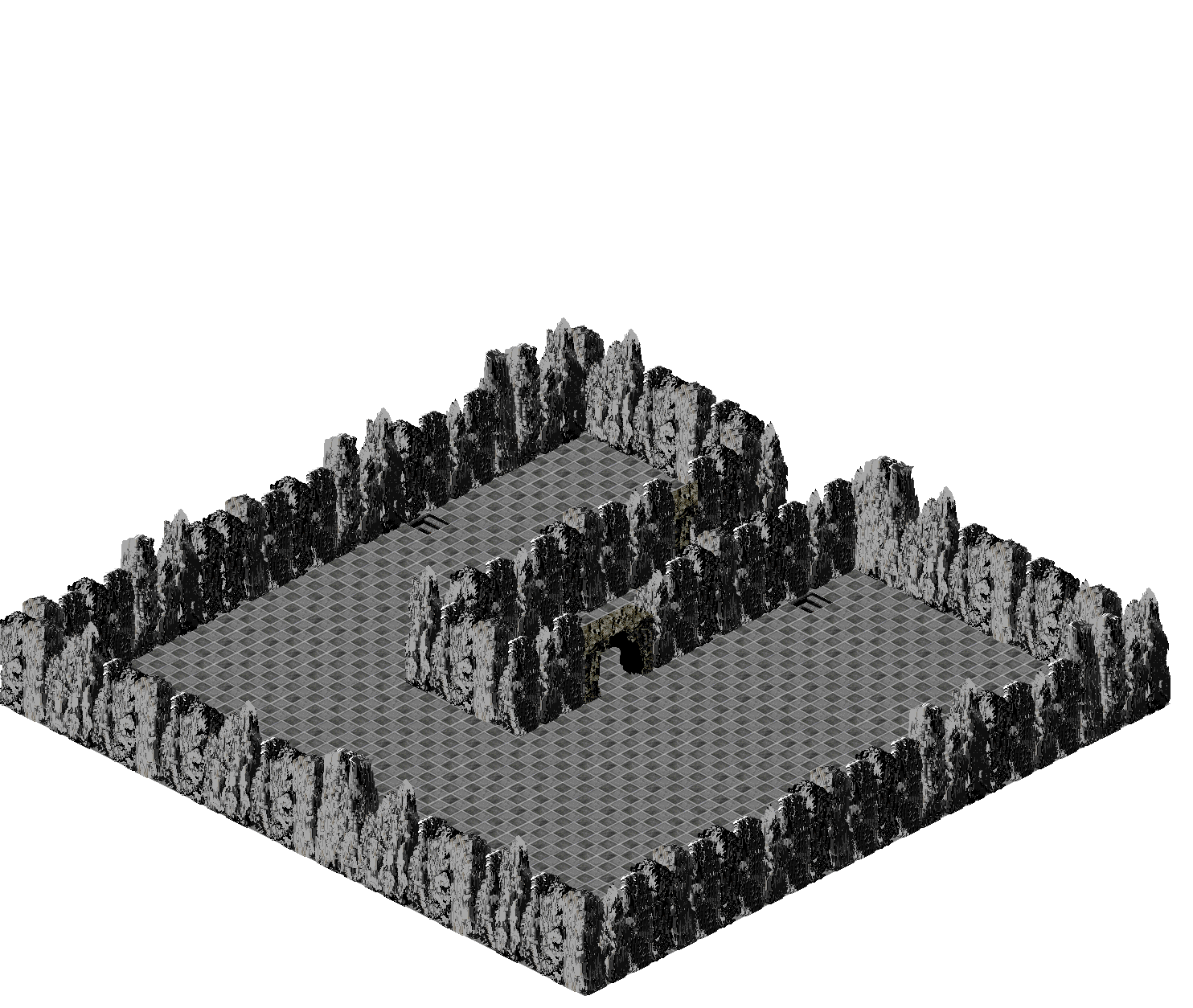 Piet Dungeon 1-1 rendered terrain map