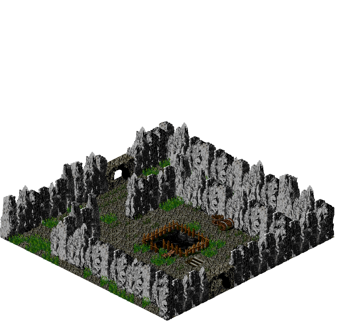 Piet Dungeon 3-3 rendered terrain map