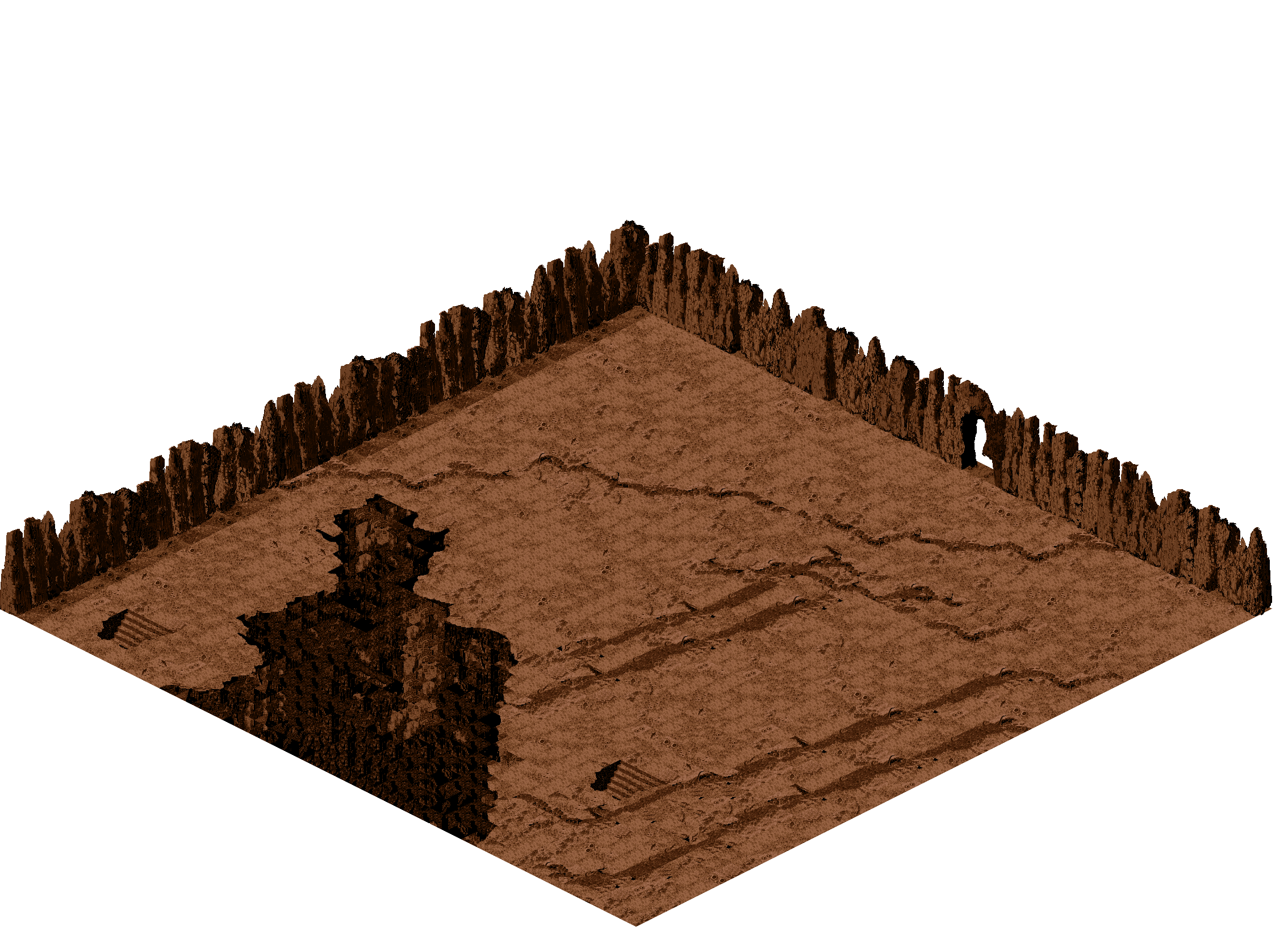Abel Dungeon 1-1 rendered terrain map