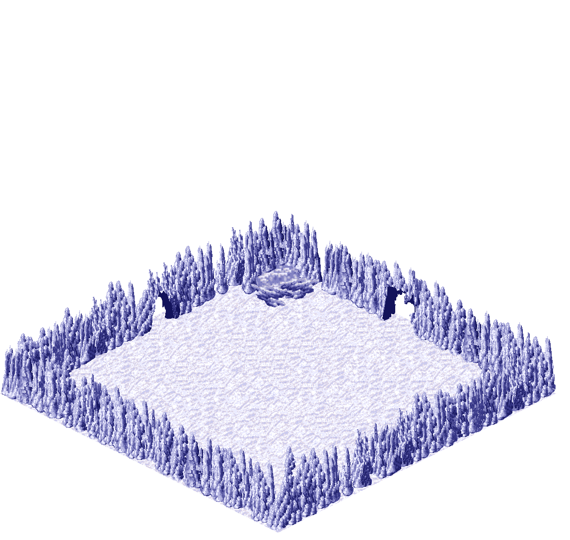Map 2075 rendered terrain map