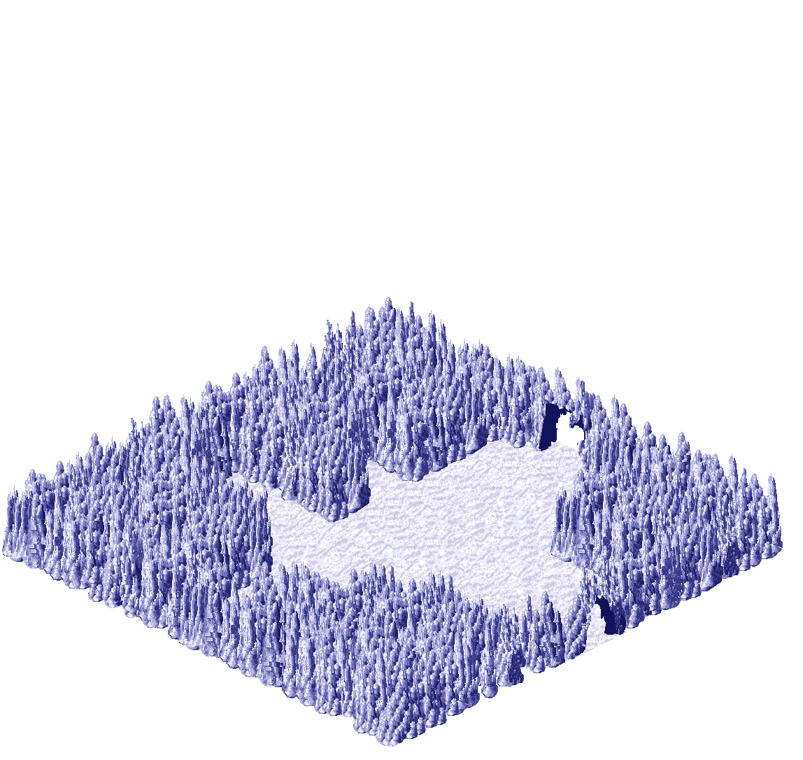 Map 2077 rendered terrain map