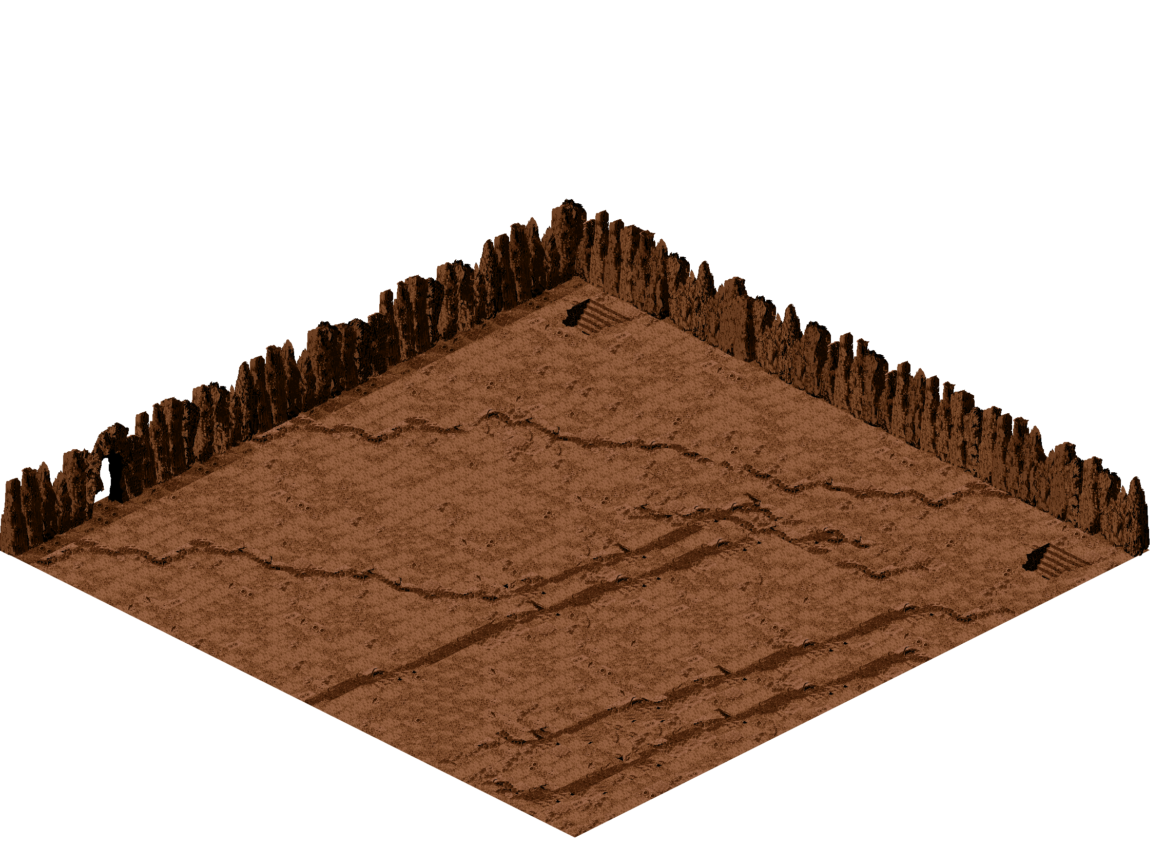 Map 208 rendered terrain map