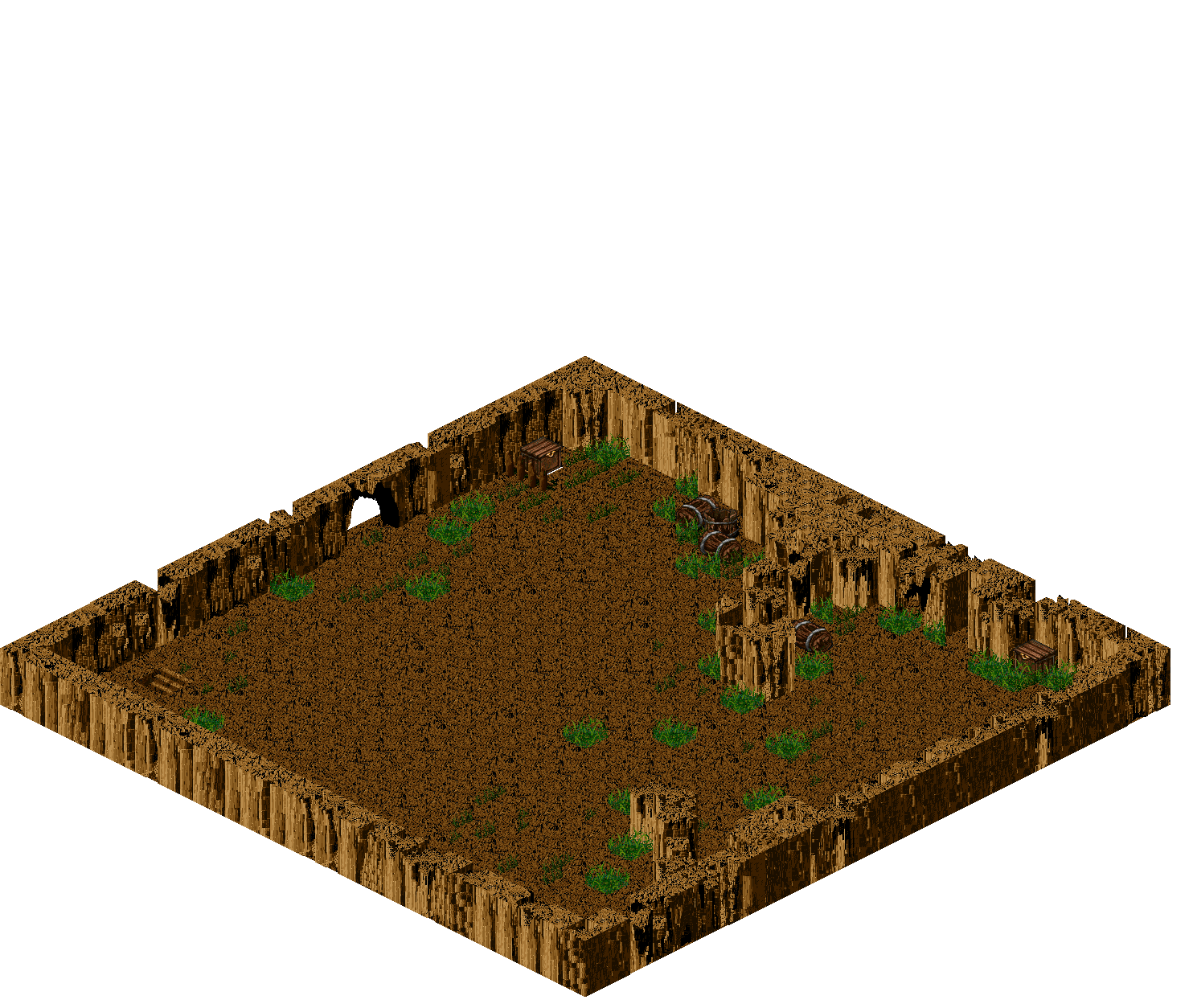 Piet Dungeon 9-3 rendered terrain map