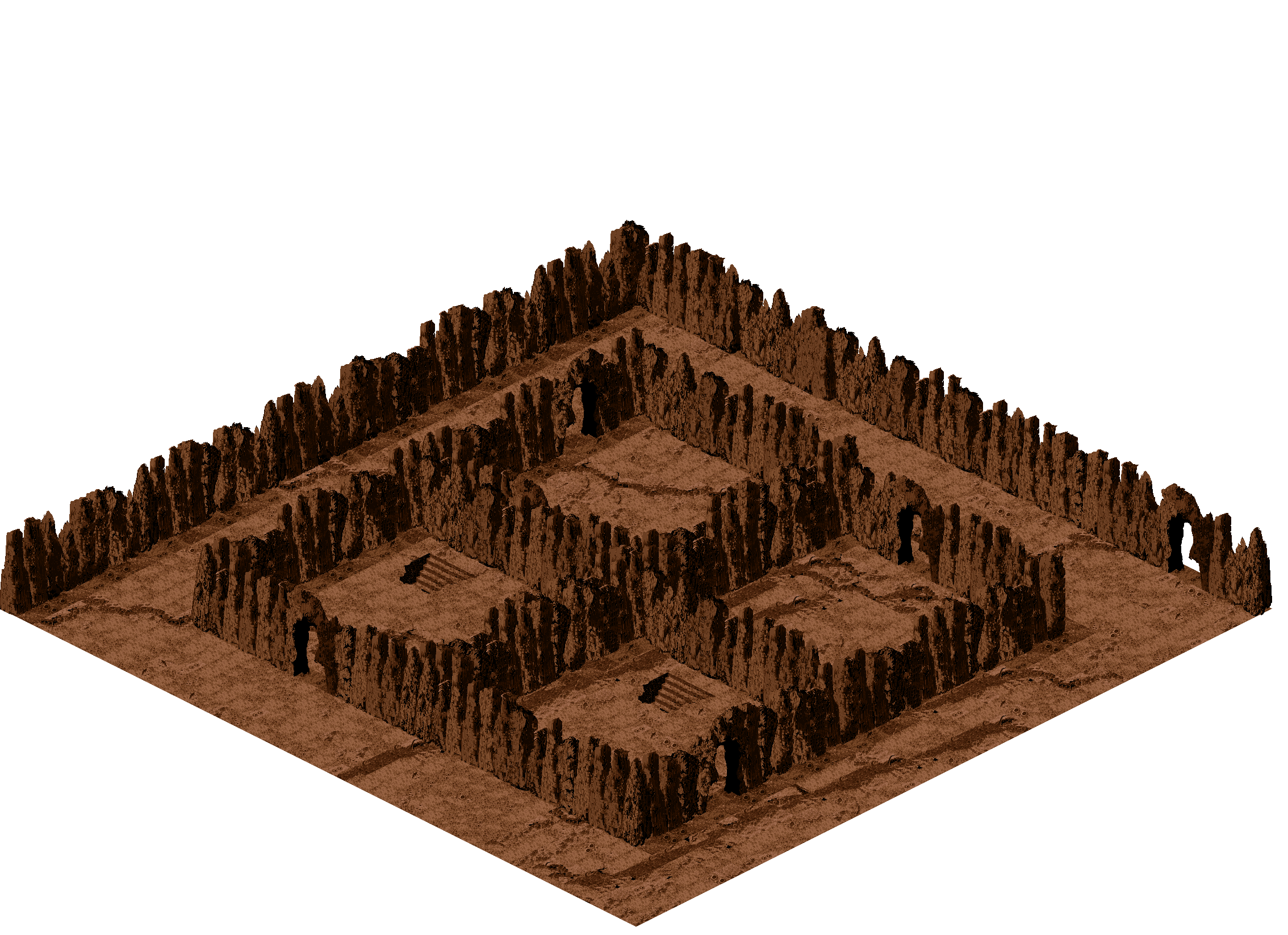 Abel Dungeon 7-2 rendered terrain map