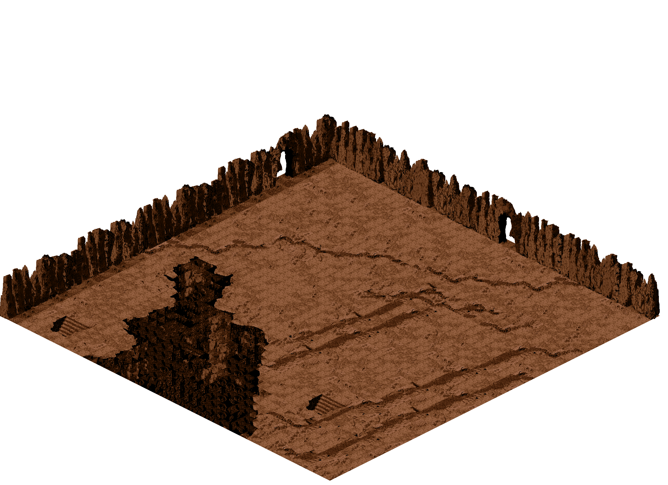 Map 275 rendered terrain map