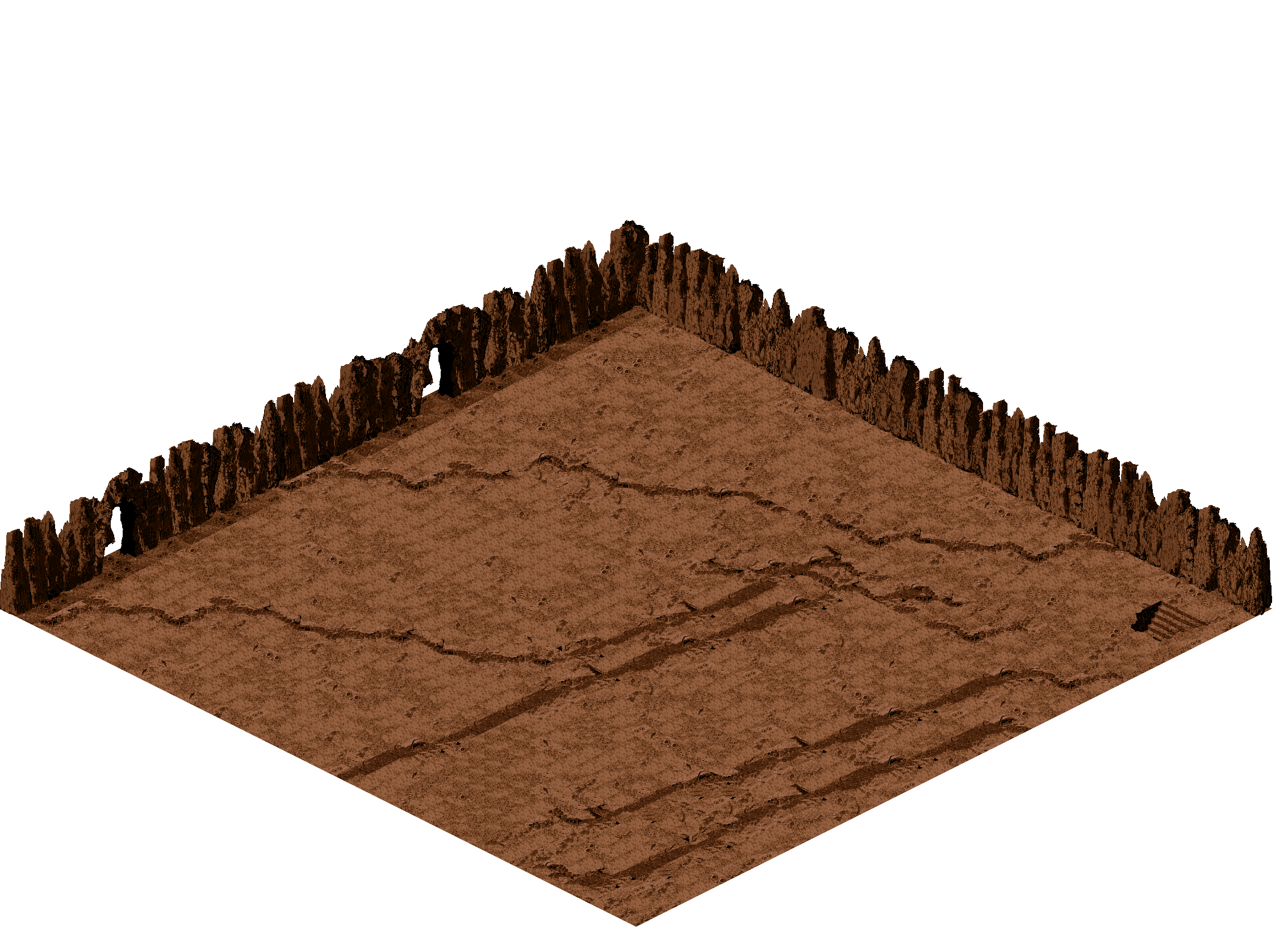 Map 282 rendered terrain map