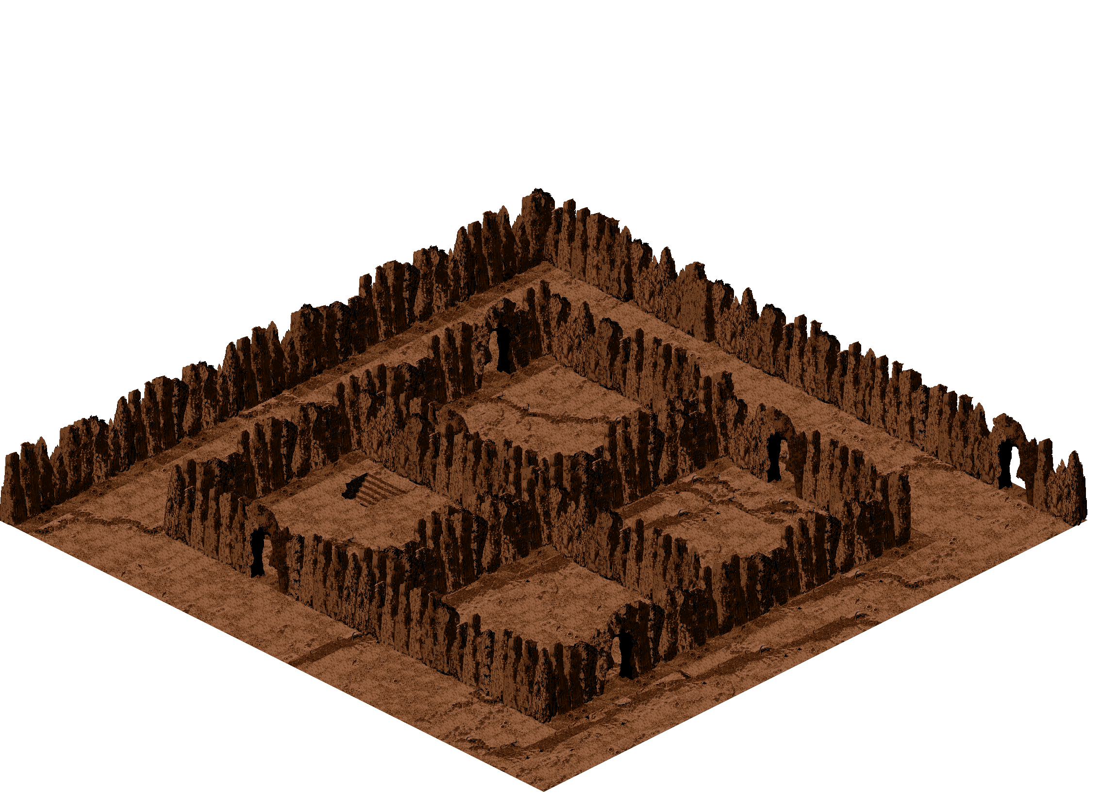 Map 285 rendered terrain map