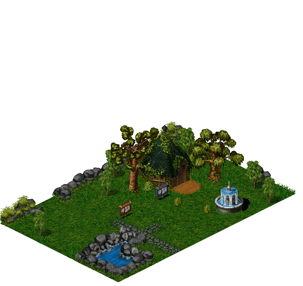 Undine Village Way rendered terrain map