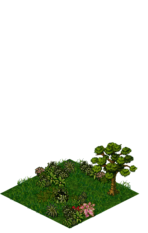 Great Sylvan Glade rendered terrain map