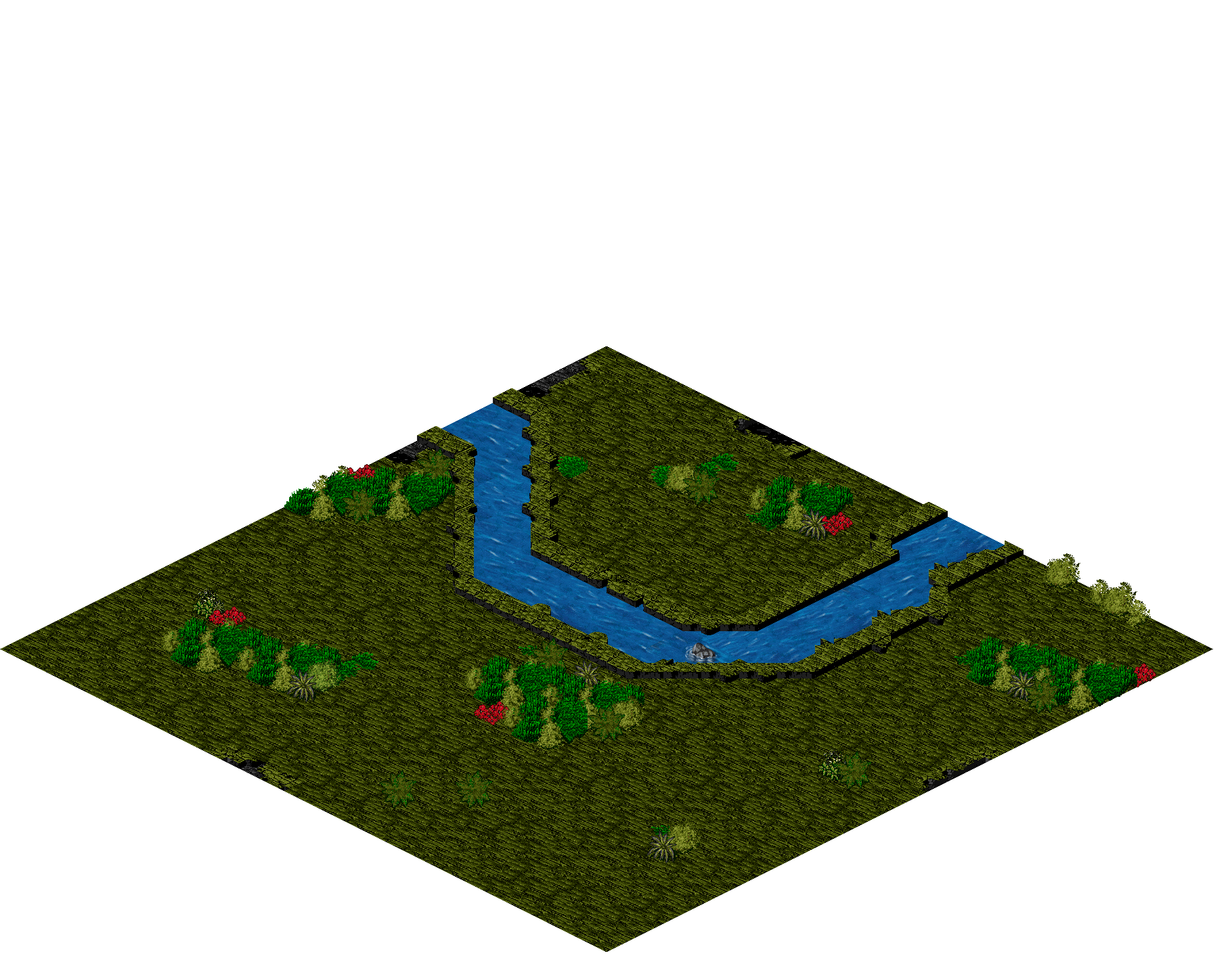 Chandi Mukul Gathering rendered terrain map