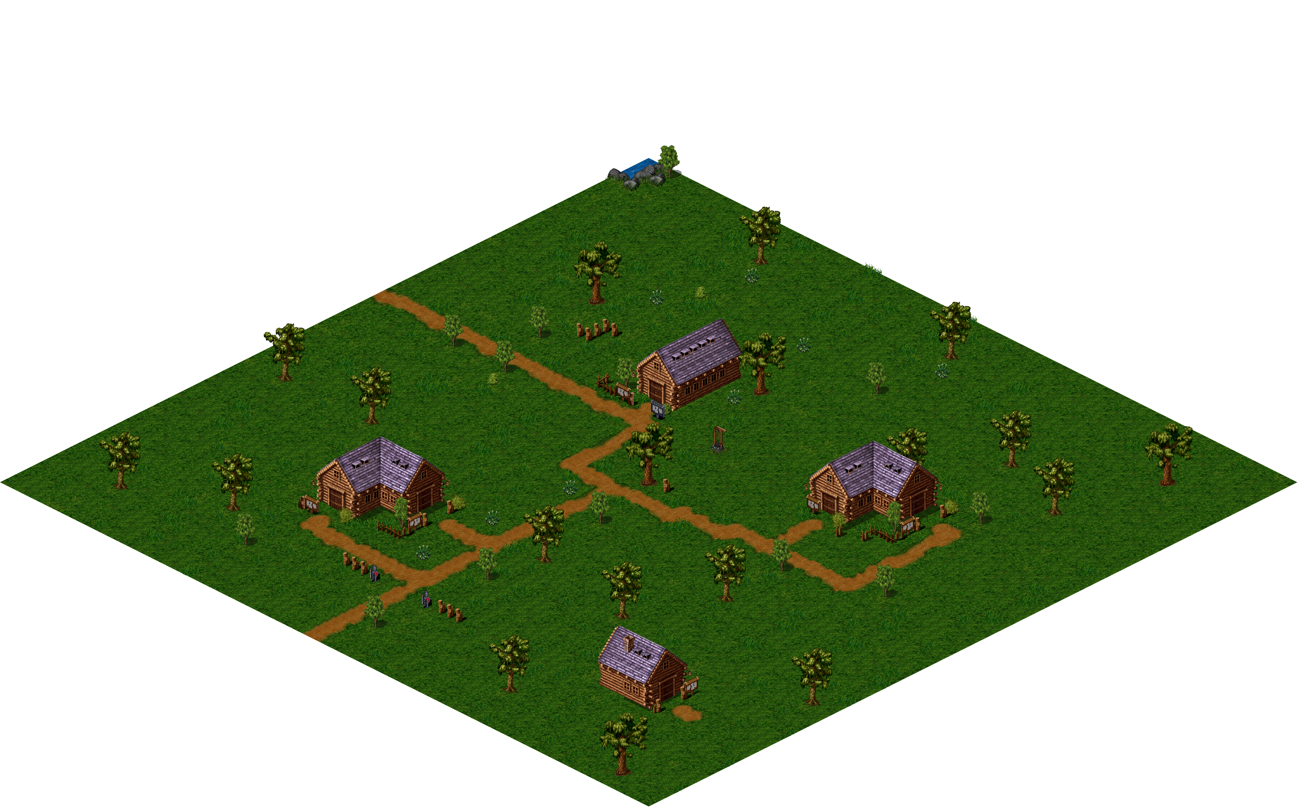 Dark Mileth College rendered terrain map