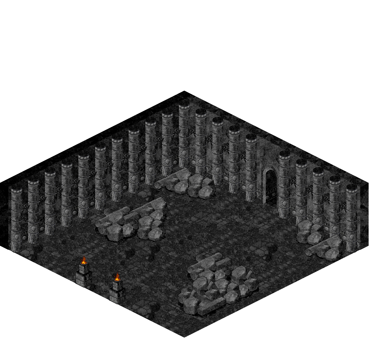 Map 310 rendered terrain map