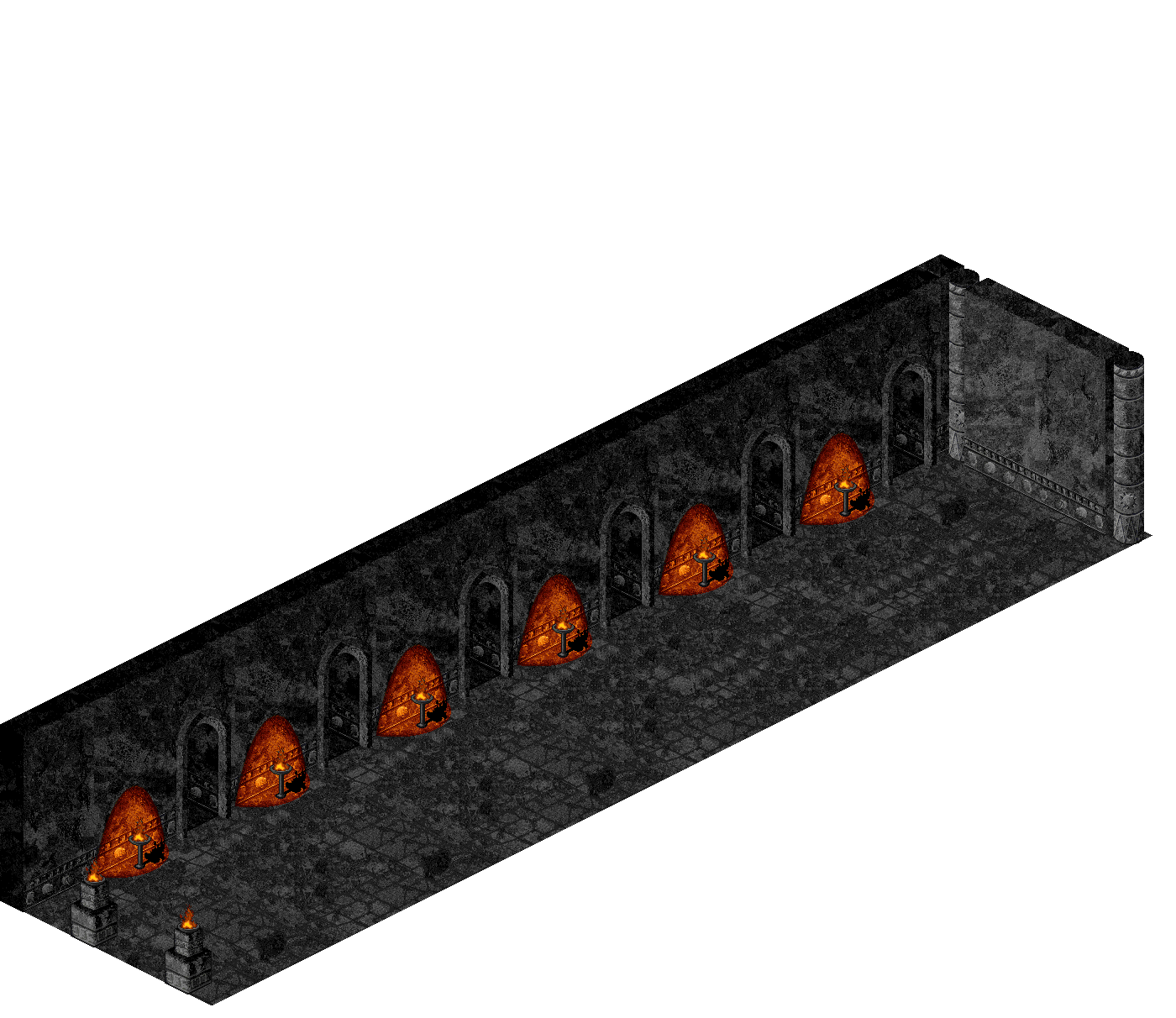 Dubhaim Castle West Corr rendered terrain map