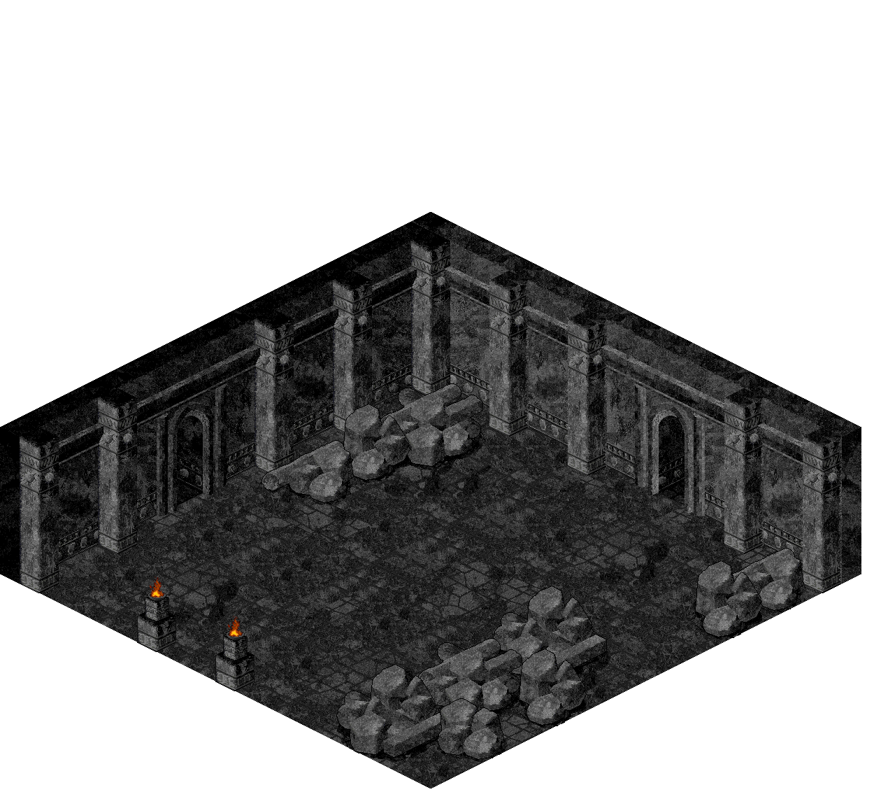 Dubhaim Castle North 4-2 rendered terrain map