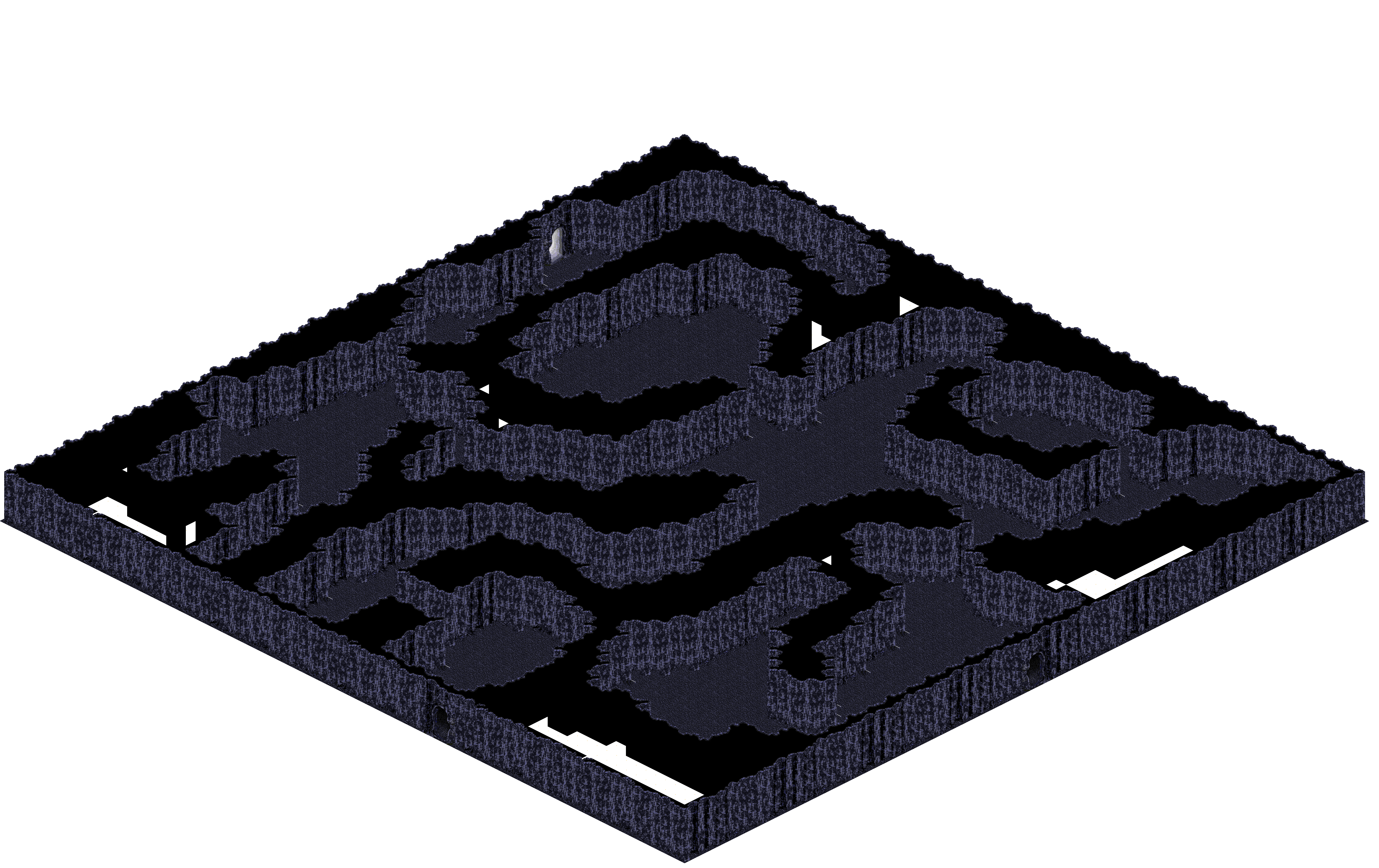 Chaos 2 rendered terrain map