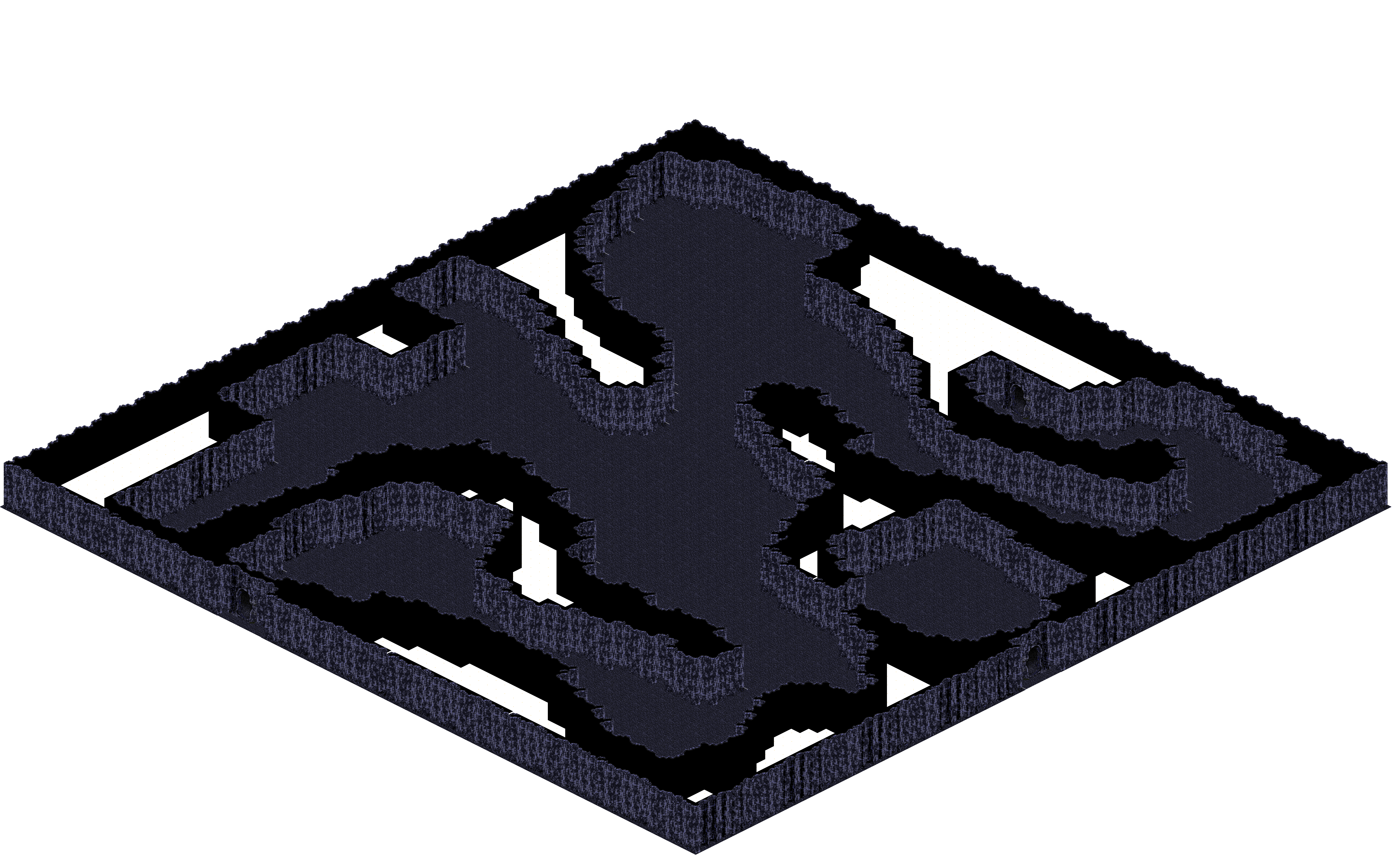 Chaos 3 rendered terrain map