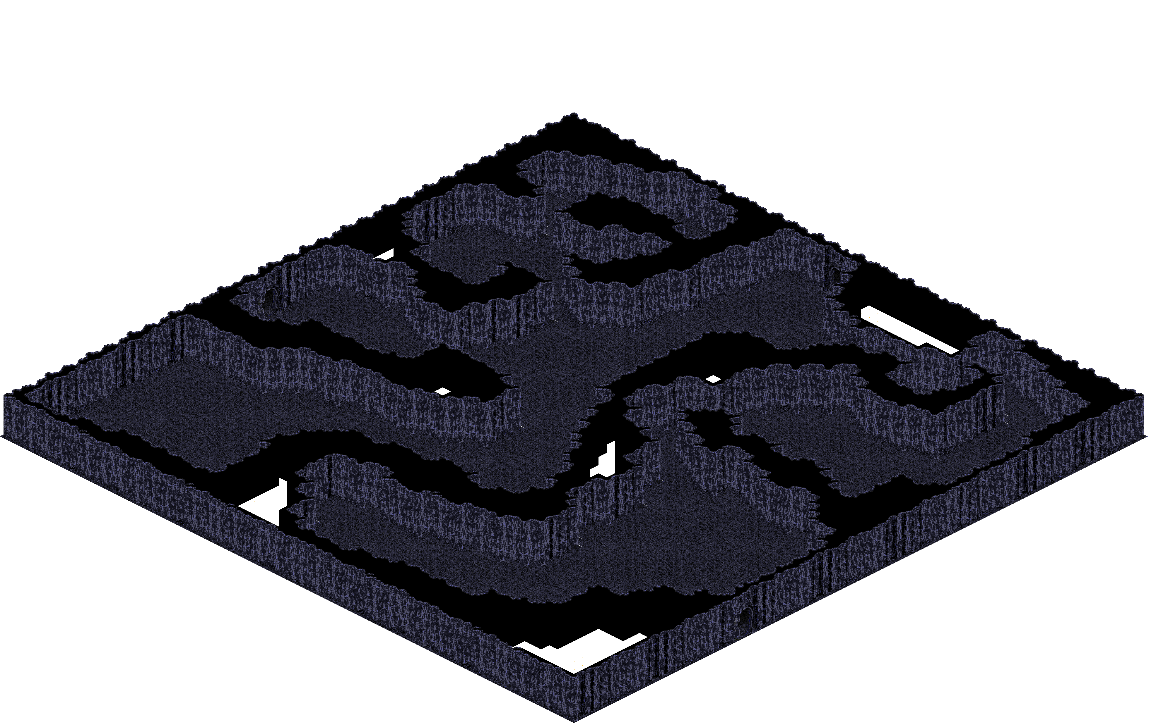 Chaos 6 rendered terrain map