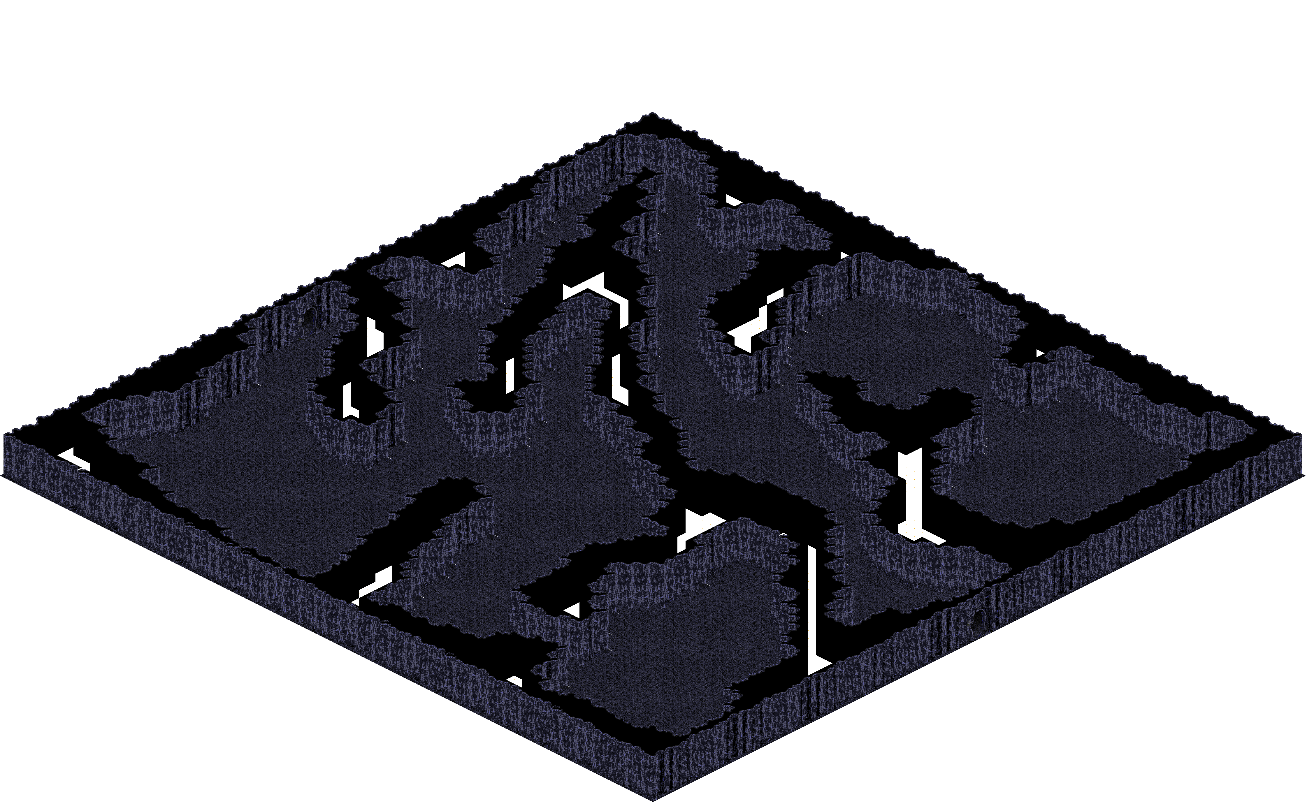 Chaos 7 rendered terrain map