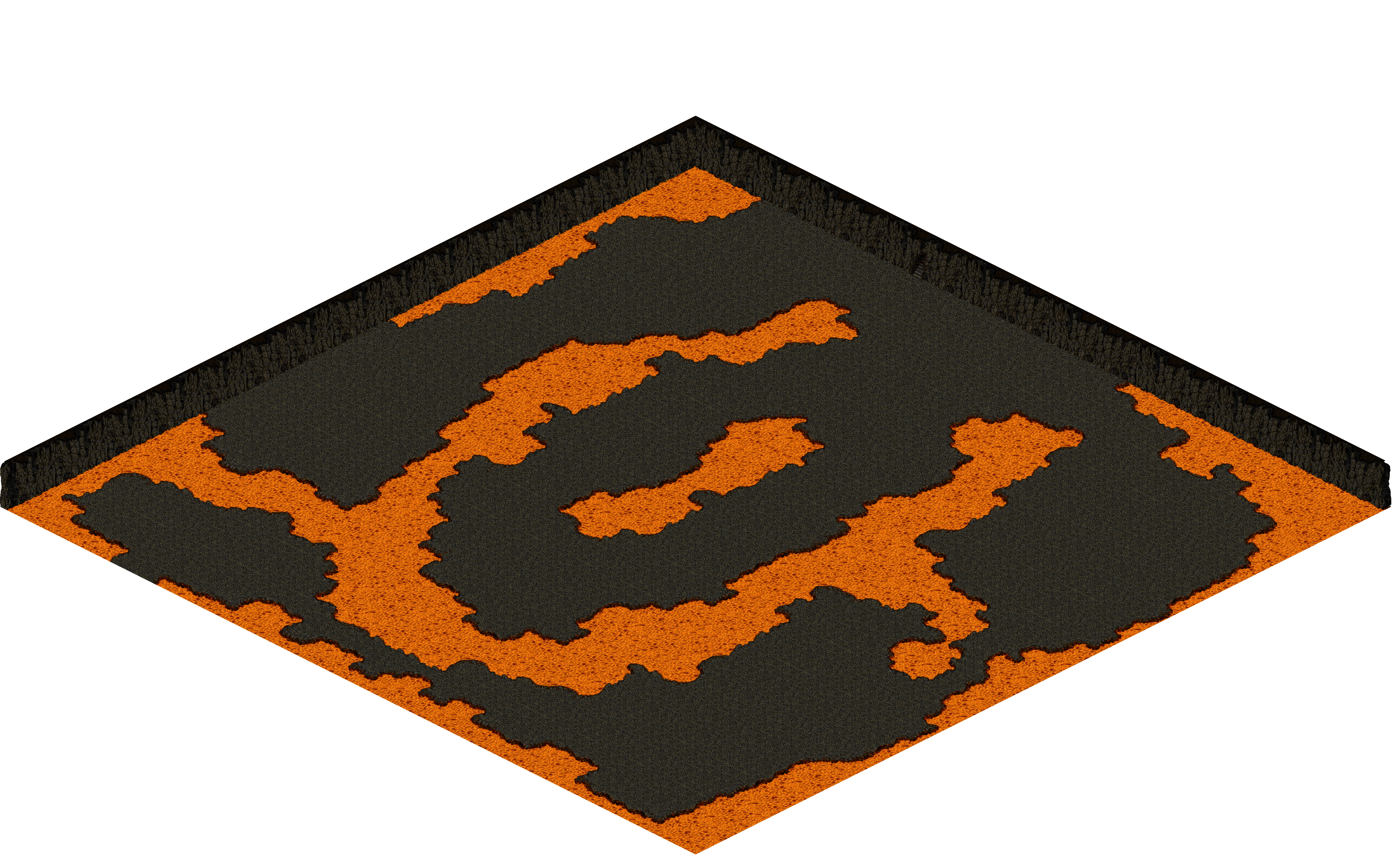 Chaos 11 rendered terrain map