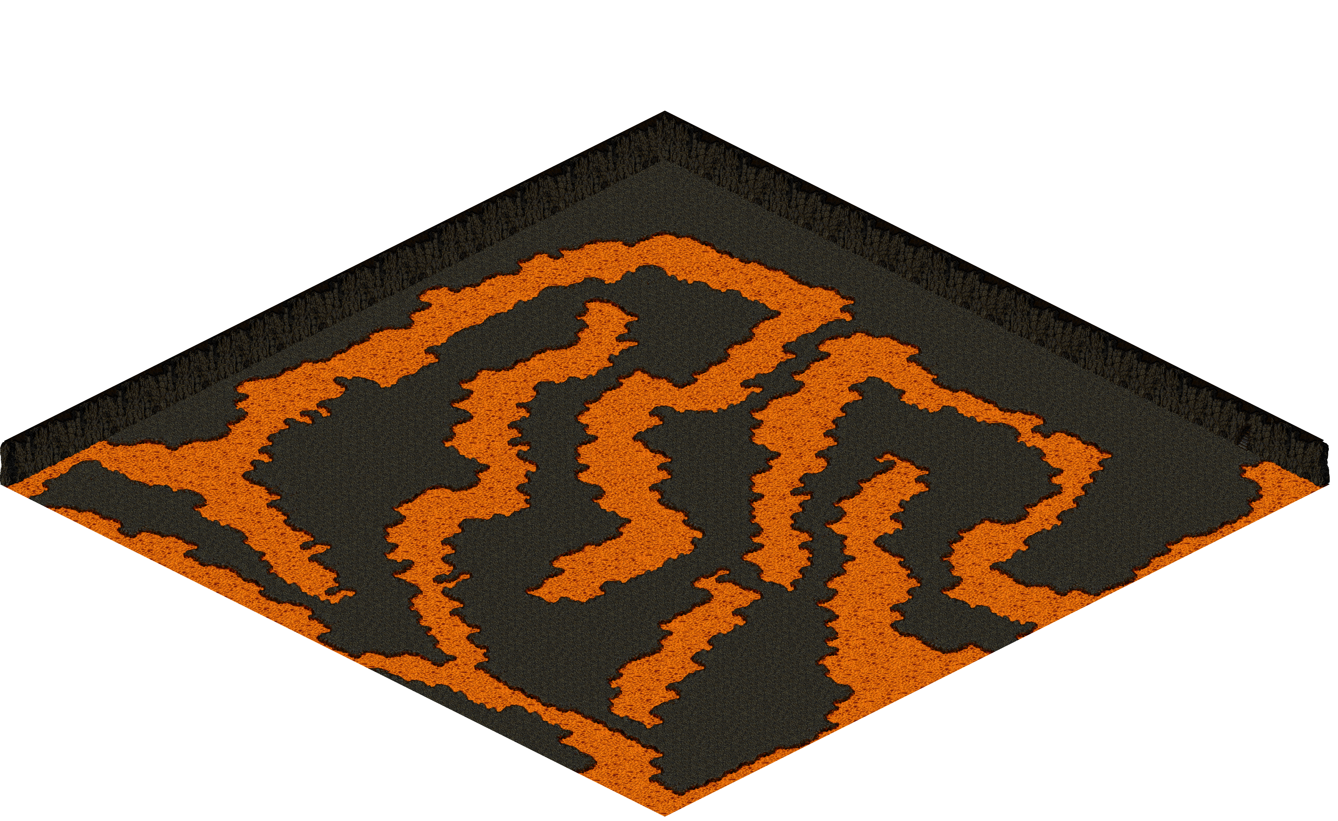 Chaos 13 rendered terrain map