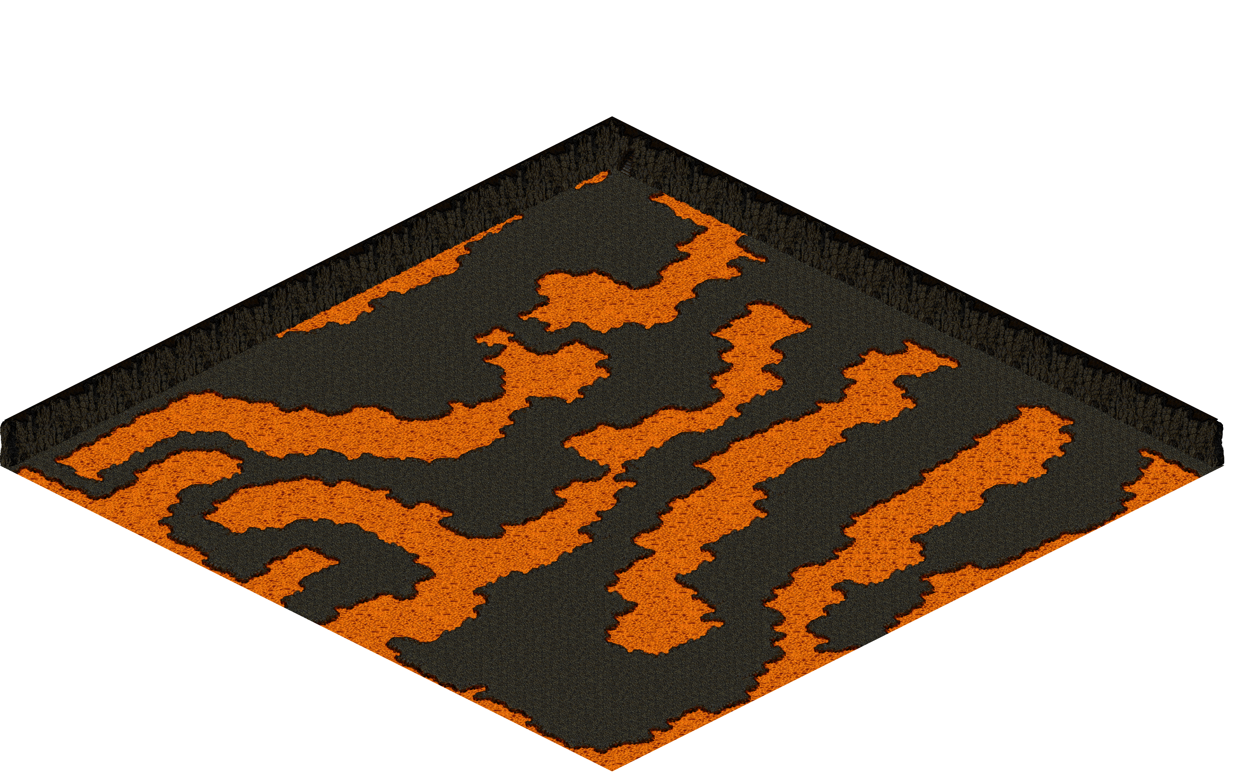 Chaos 14 rendered terrain map