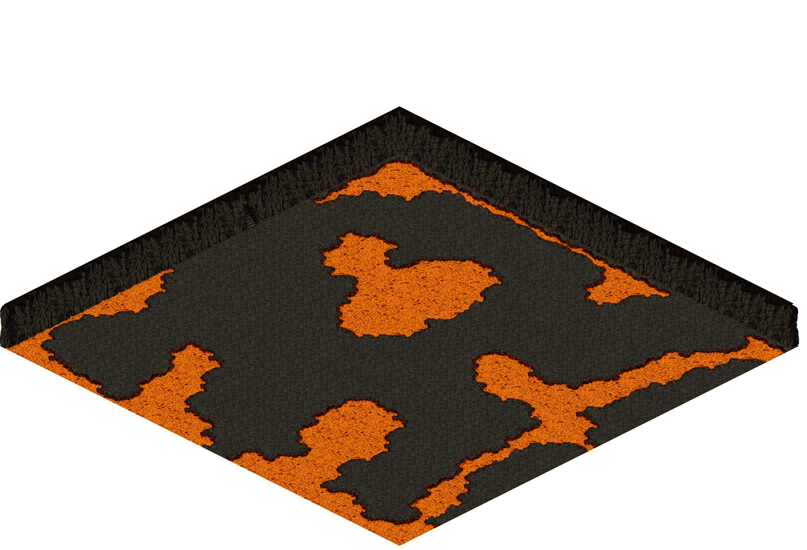 Chaos 16 rendered terrain map