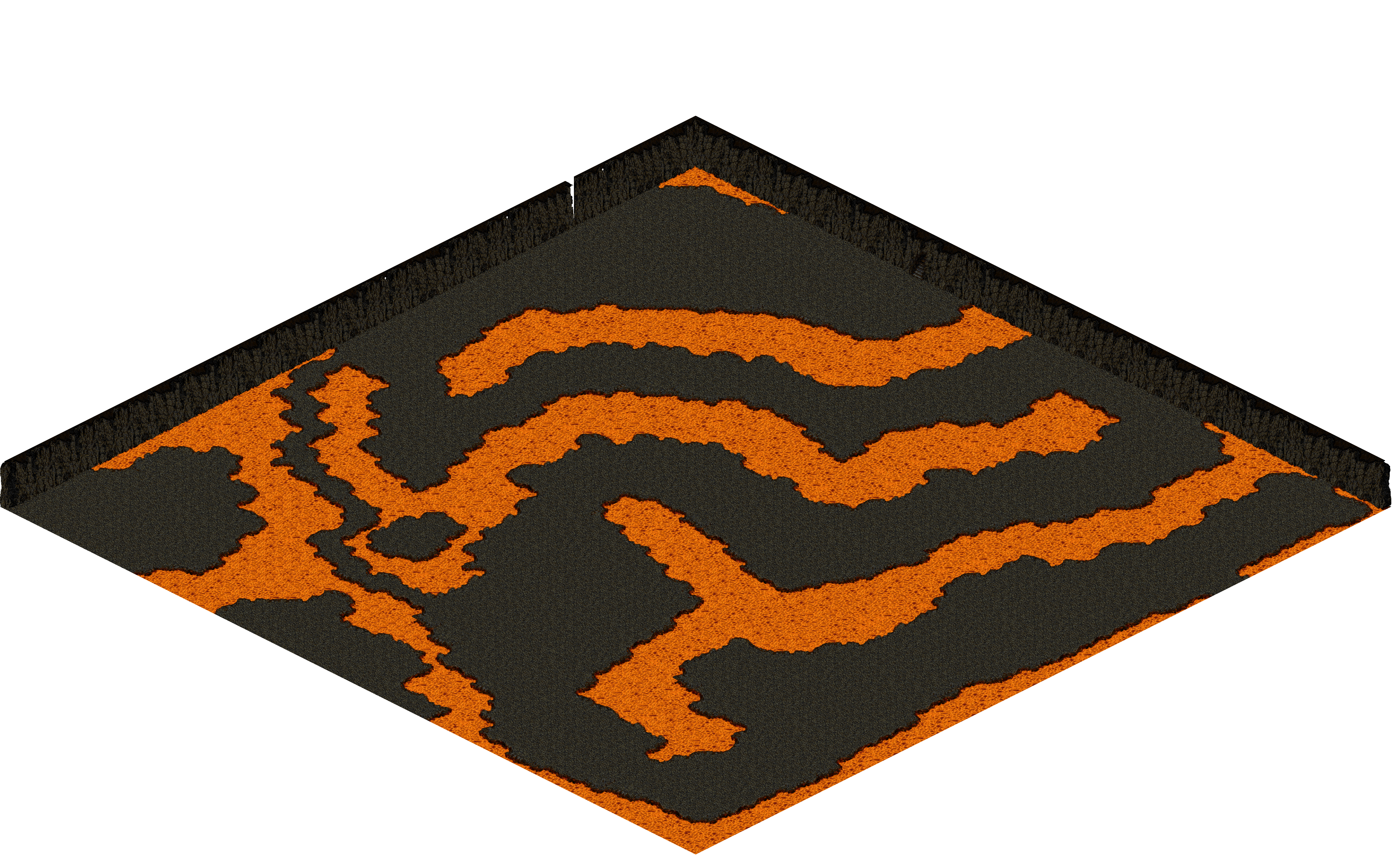 Chaos 18 rendered terrain map