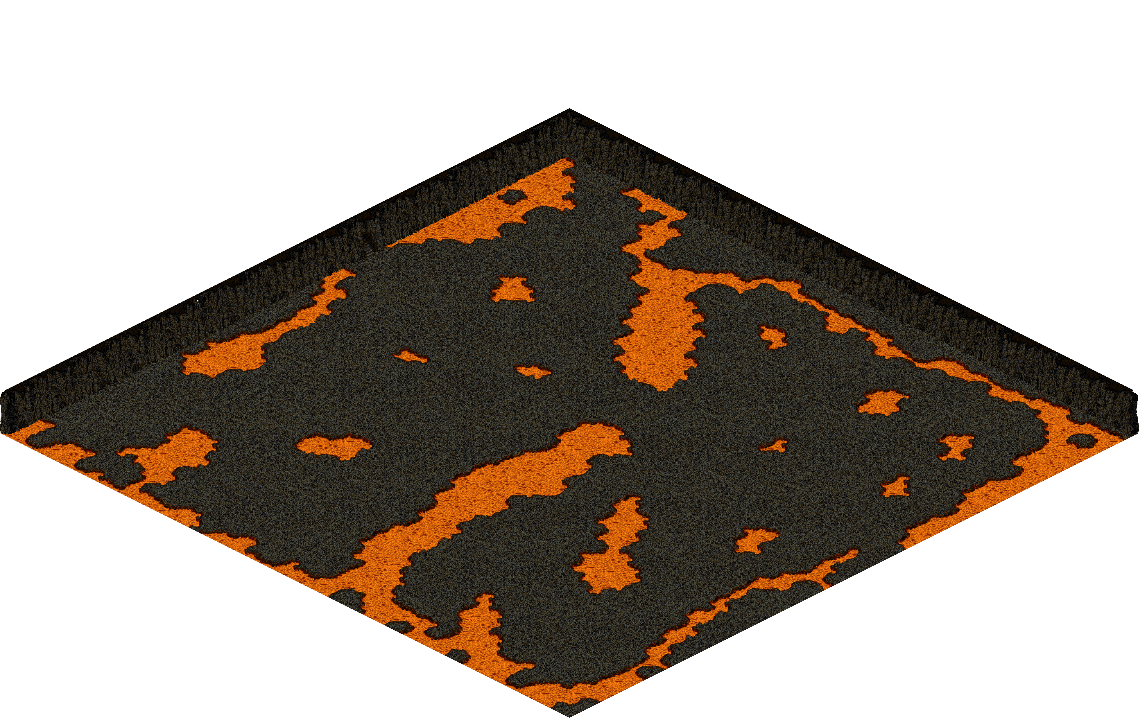 Chaos 22 rendered terrain map