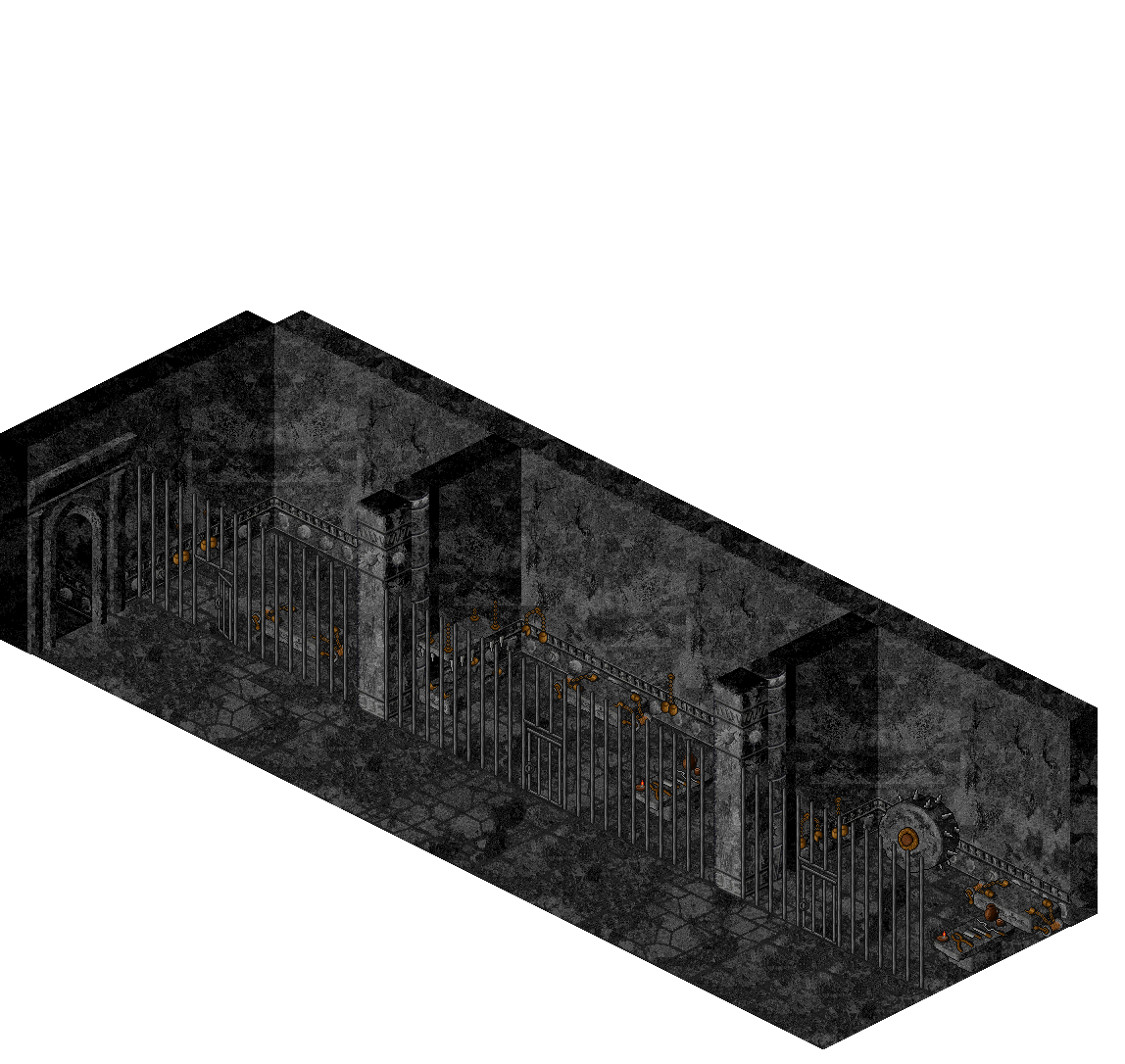 Loures Underground Jail rendered terrain map