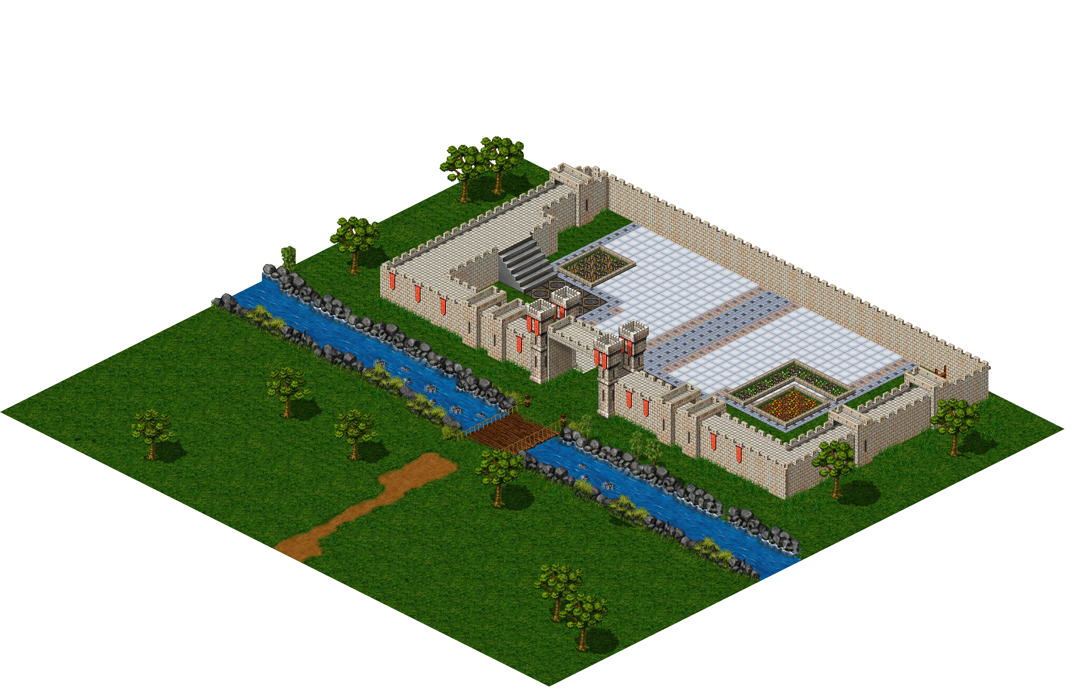 Map 3998 rendered terrain map