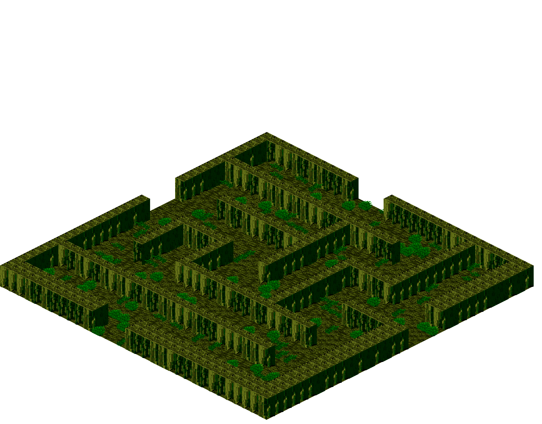 Shifting Swamp West rendered terrain map
