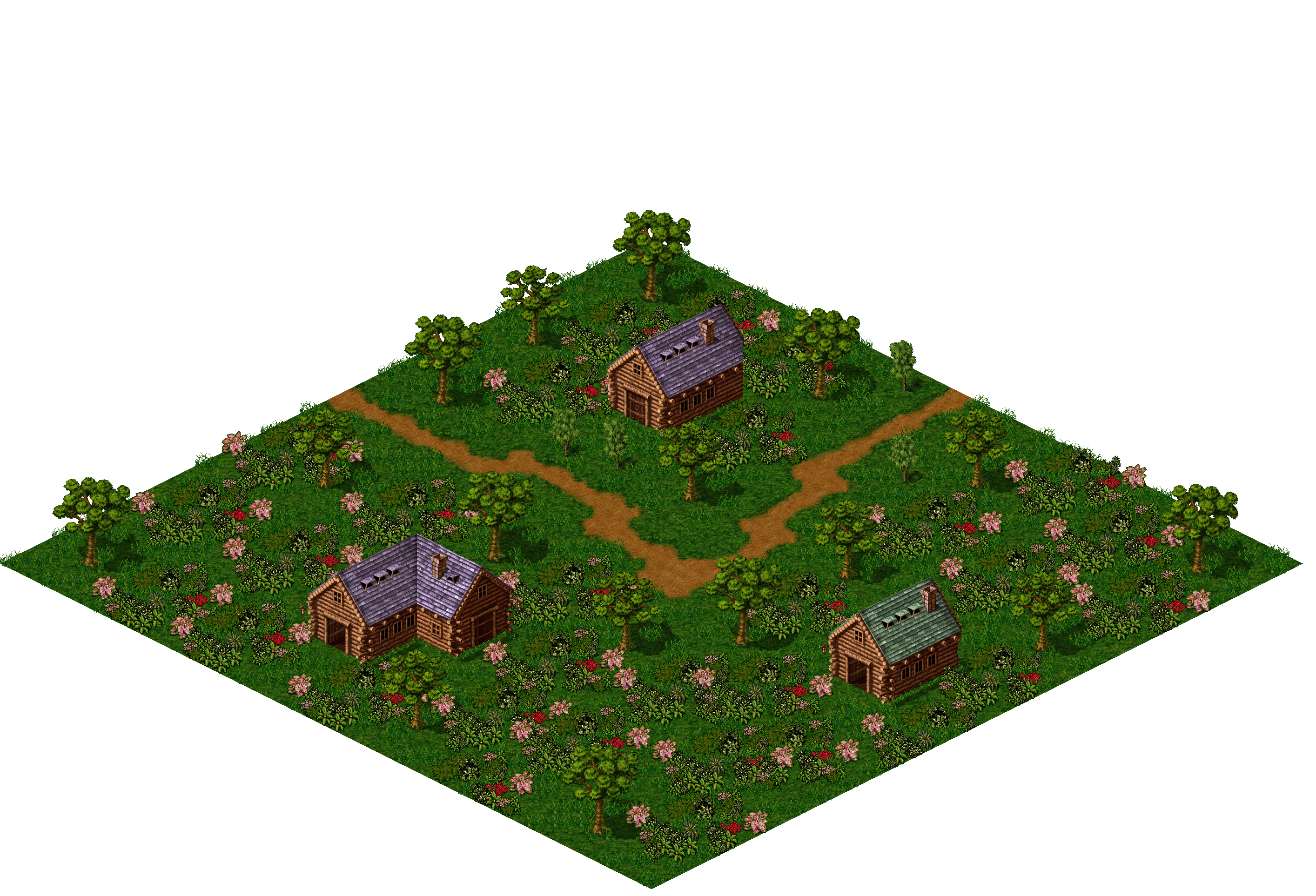 West Woodland 10-1 rendered terrain map