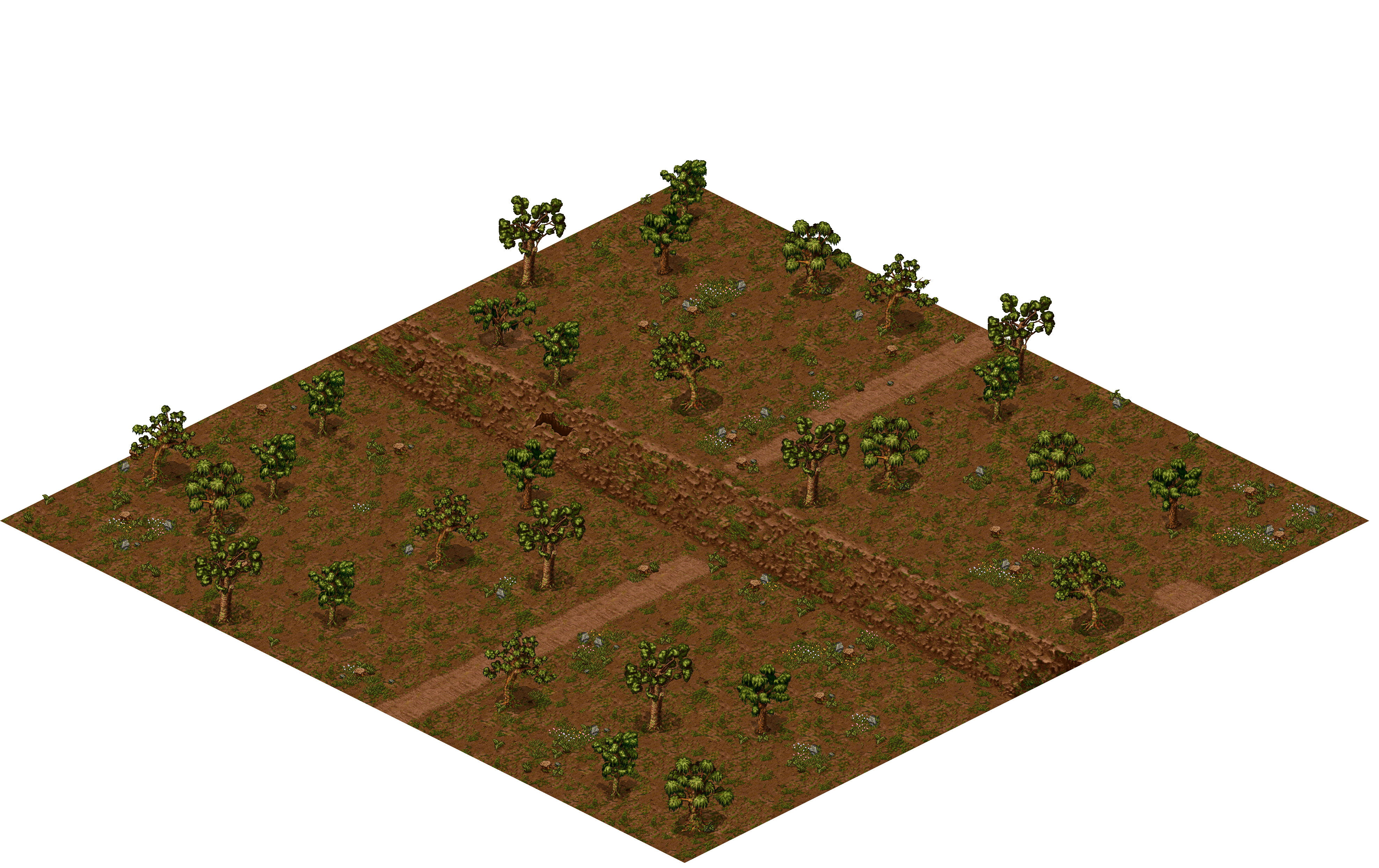 Porte Forest 2-L rendered terrain map