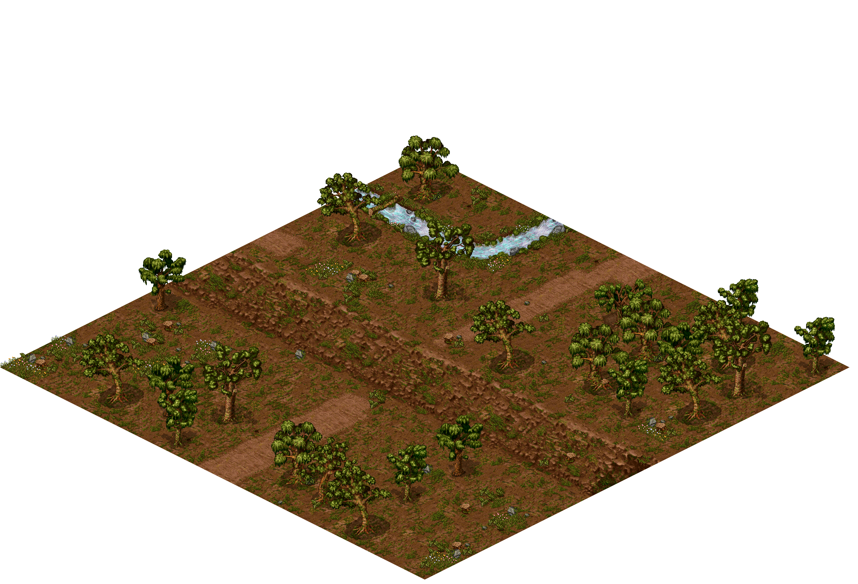Map 4605 rendered terrain map