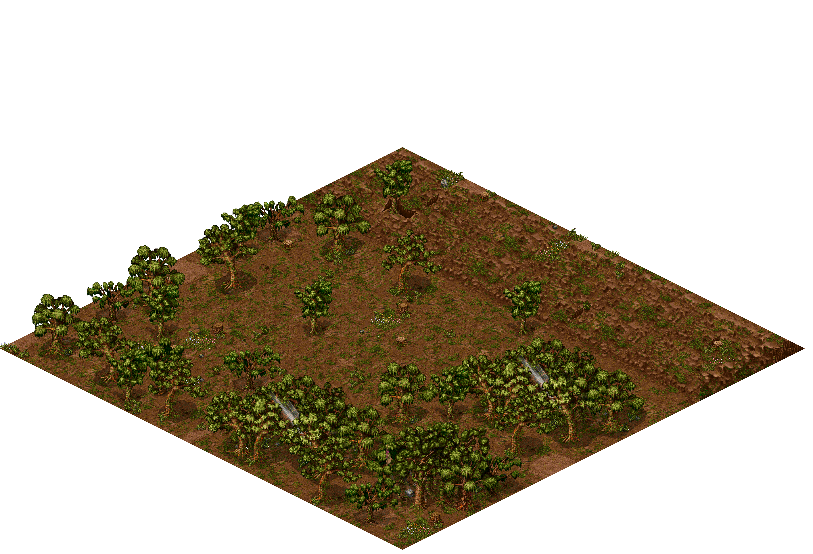 Porte Forest 4-C rendered terrain map