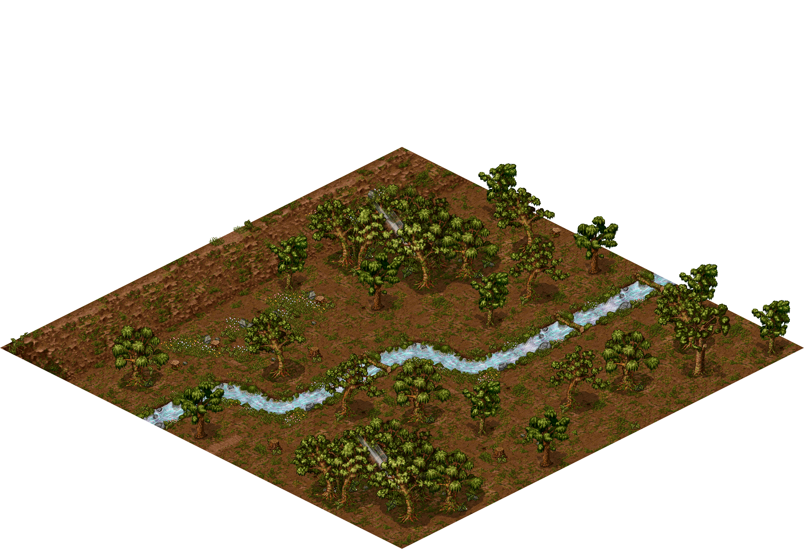 Porte Forest 4-R rendered terrain map